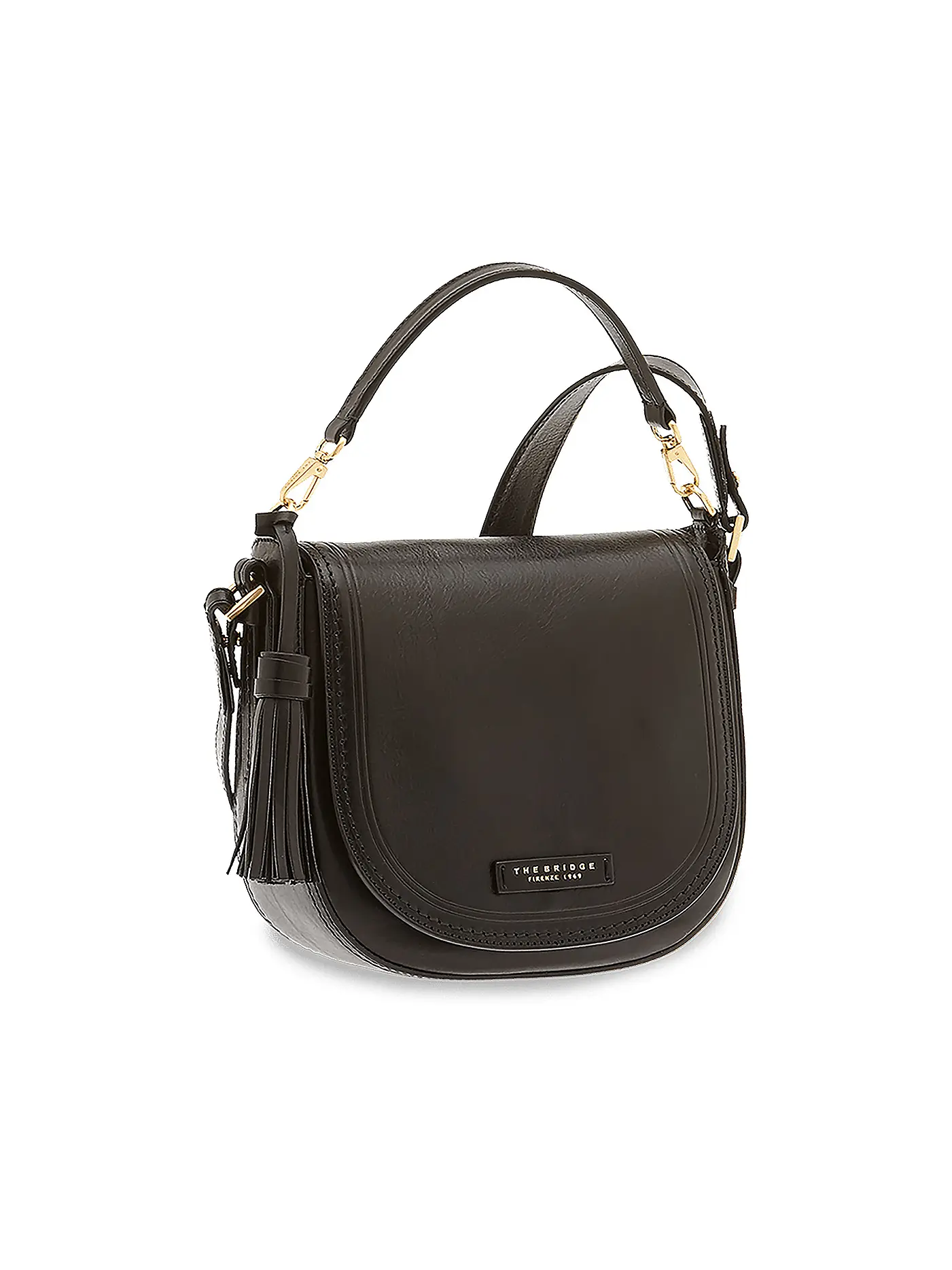 THE BRIDGE | Ledertasche - Umhängetasche PEARL DISTRICT | schwarz