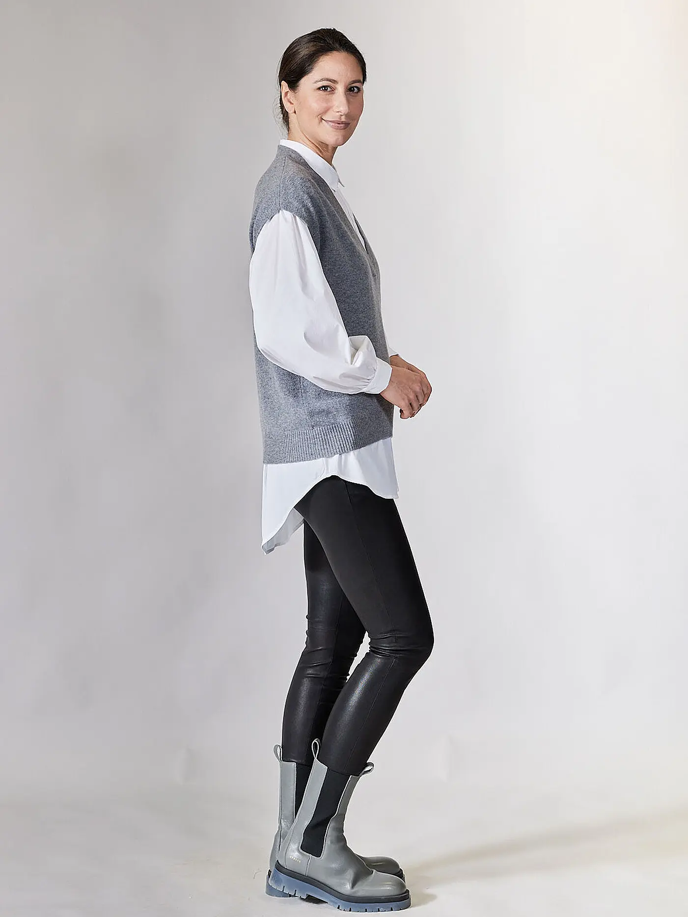 THE MERCER N.Y. | Kaschmir Pullunder | grau