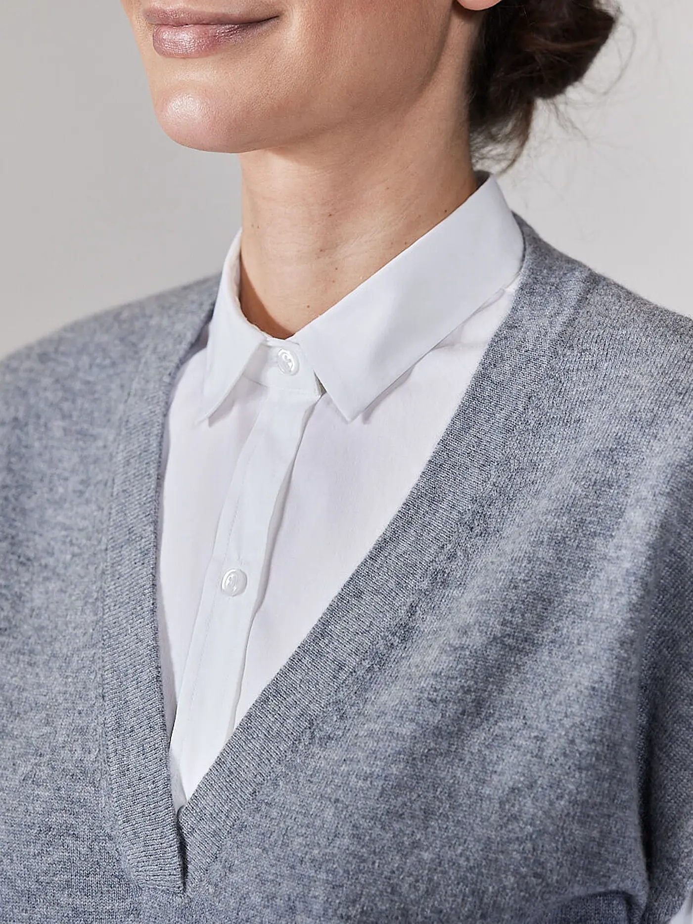 THE MERCER N.Y. | Kaschmir Pullunder | grau