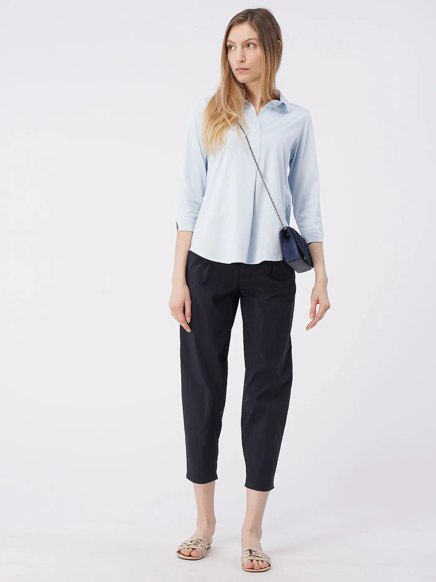 THYLIE | Blusenshirt LOLA  | hellblau