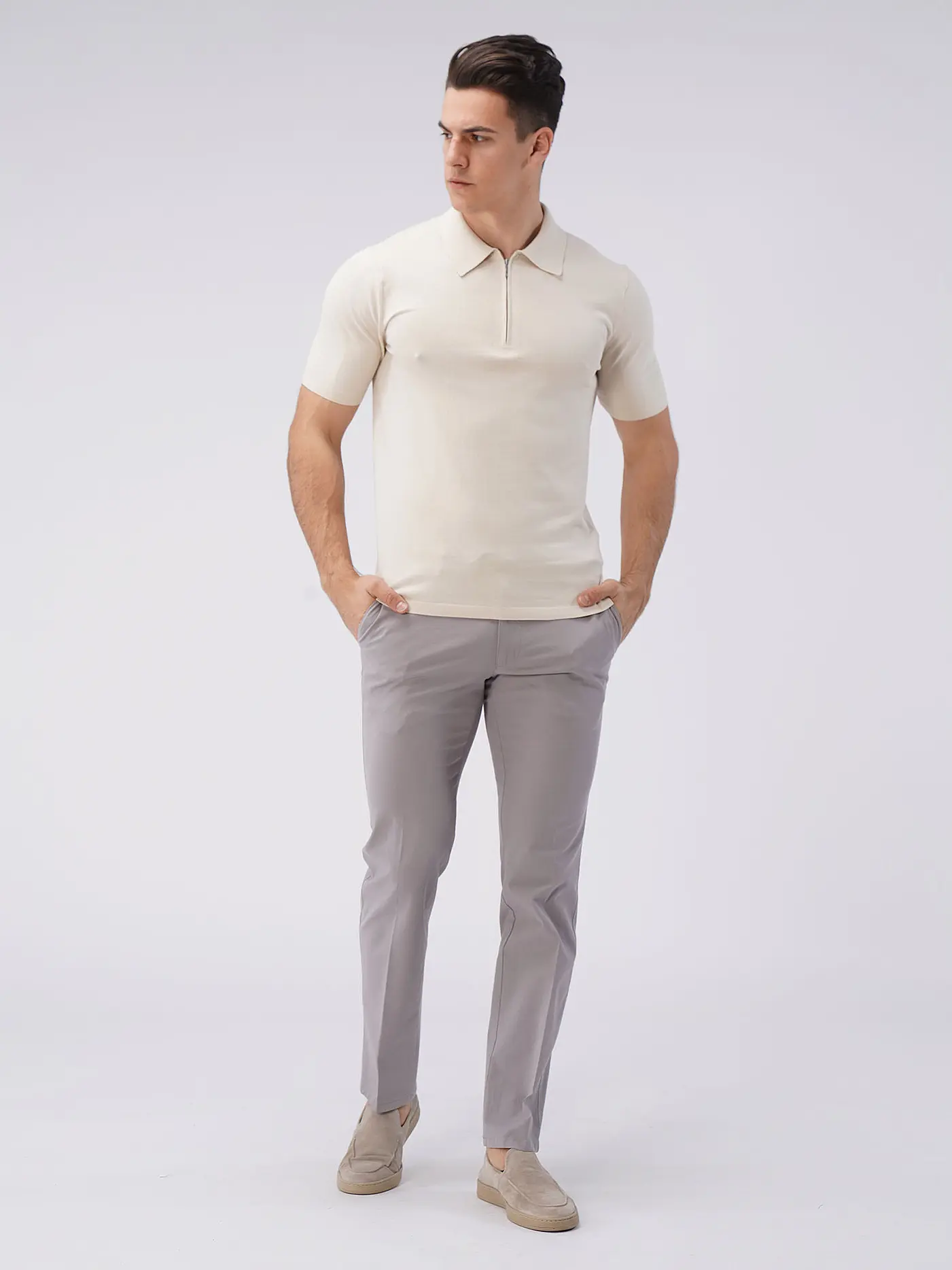 TIGER OF SWEDEN | Poloshirt ORBIT | beige