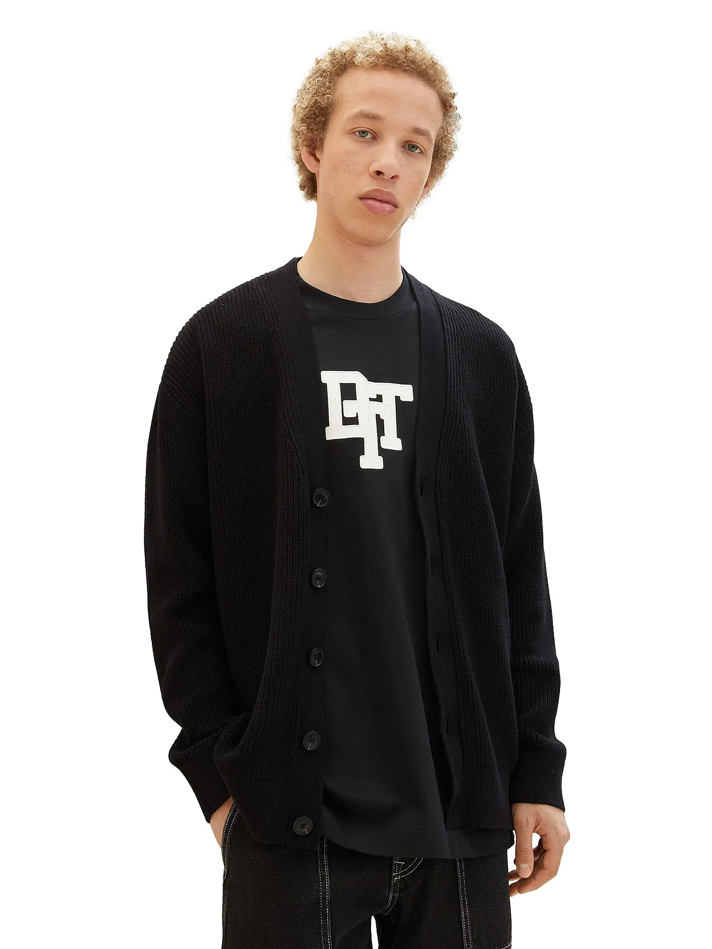 TOM TAILOR DENIM | Cardigan | schwarz