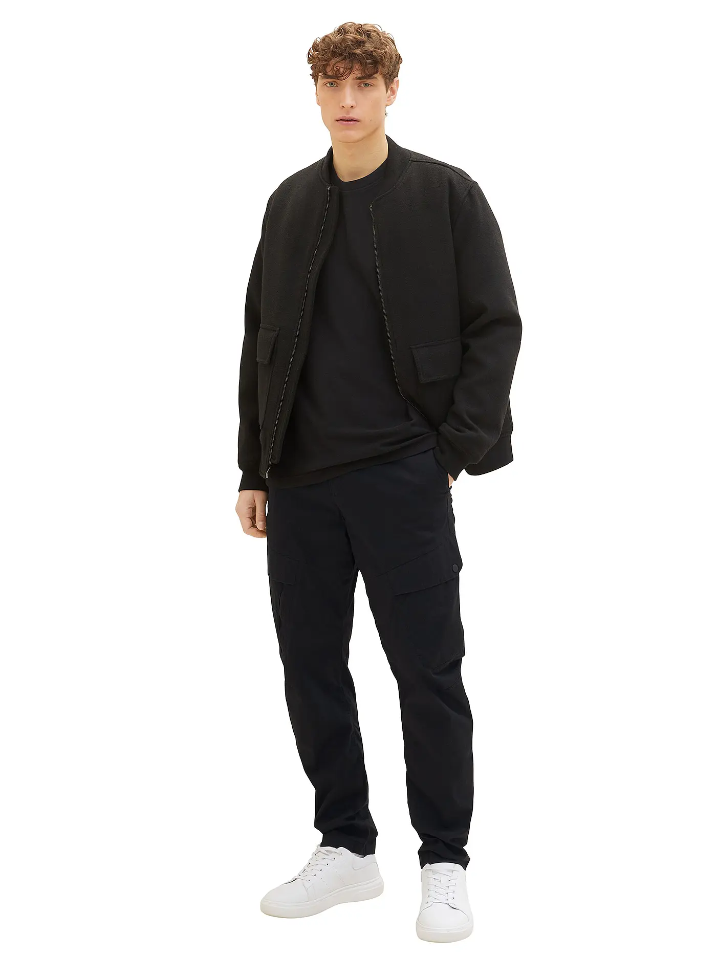 TOM TAILOR DENIM | Cargohose | schwarz