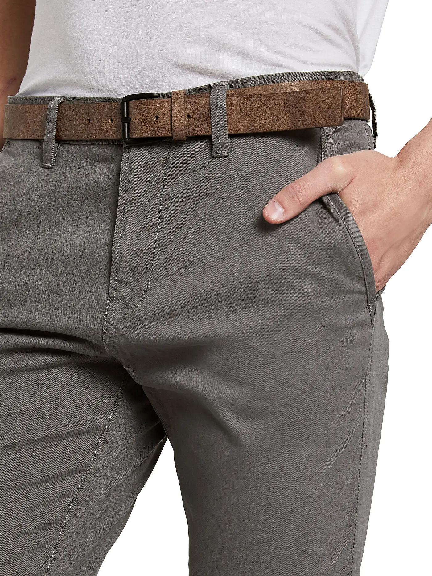 TOM TAILOR DENIM | Chino Slim Fit | grau