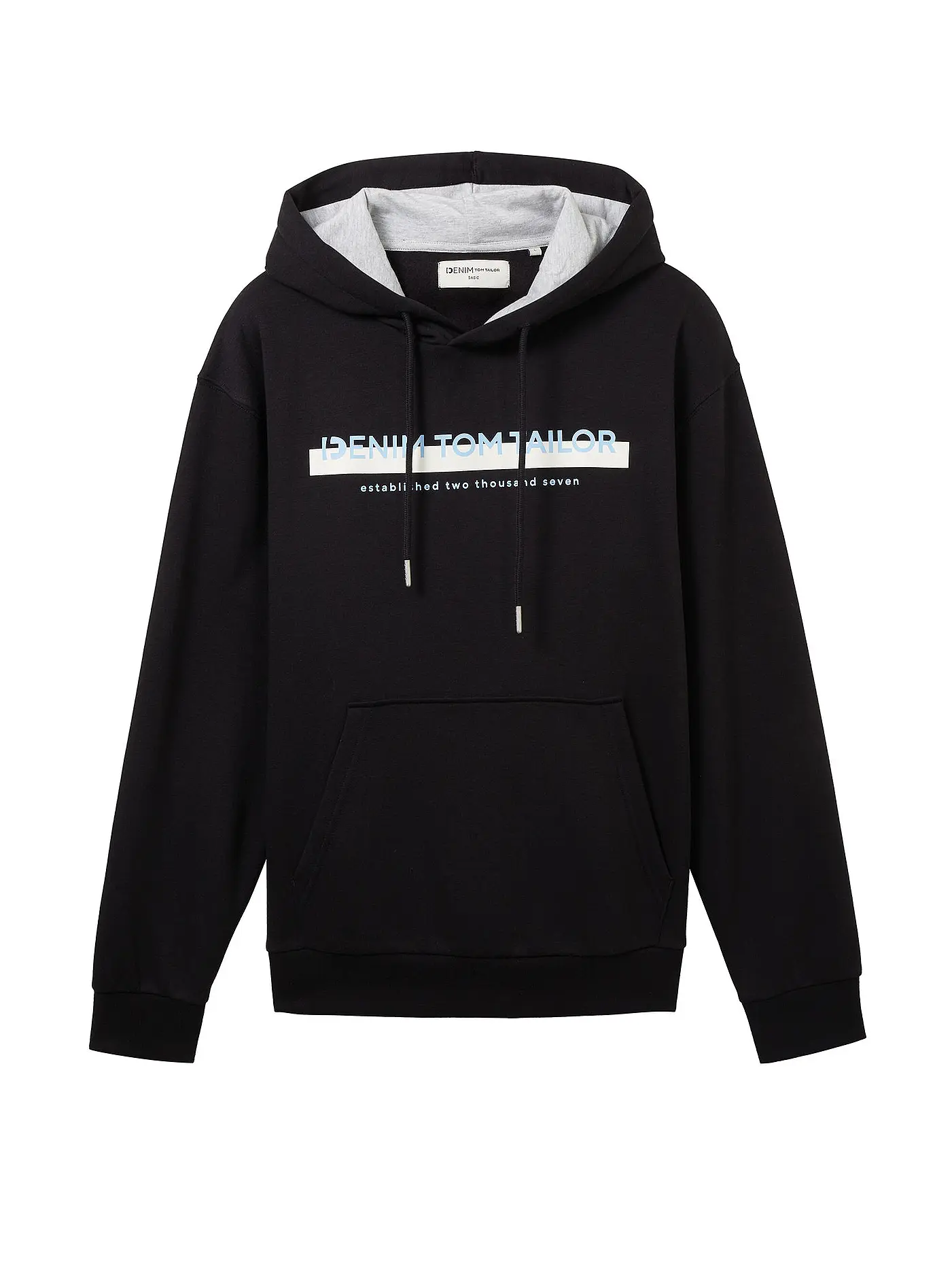 TOM TAILOR DENIM | Kapuzensweater - Hoodie | schwarz