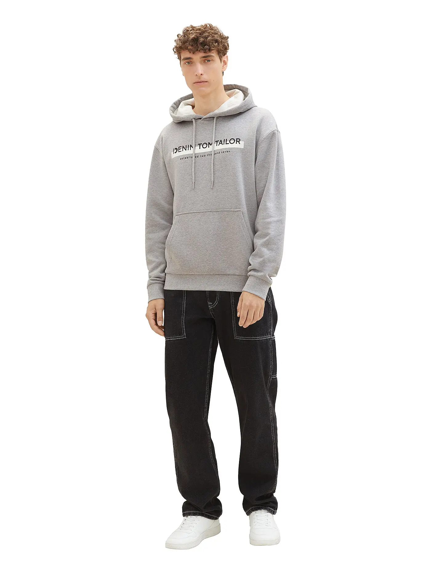 TOM TAILOR DENIM | Kapuzensweater - Hoodie | grau