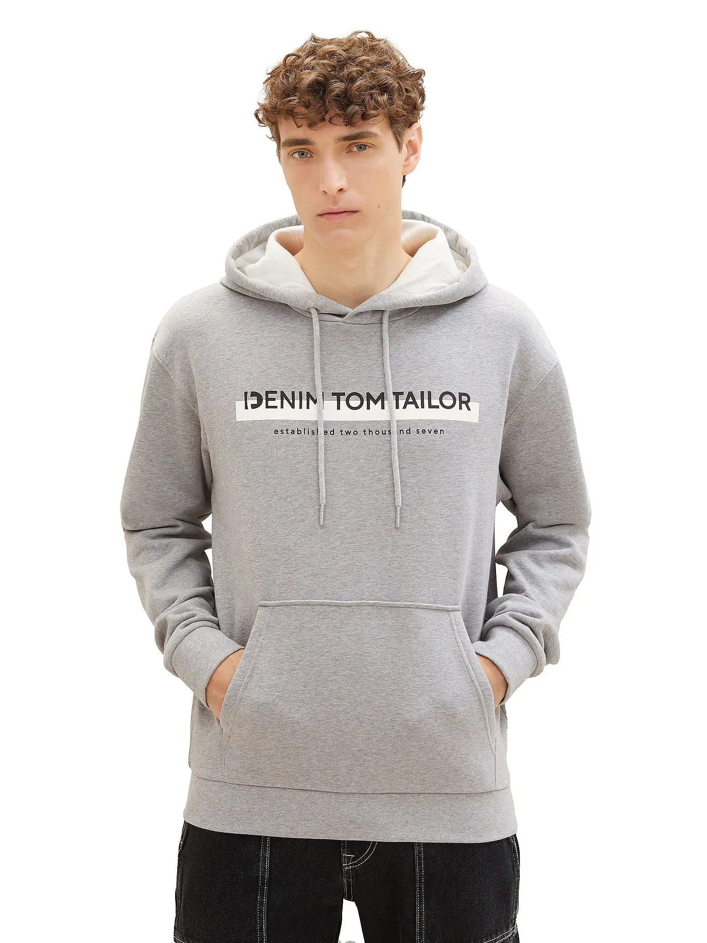 TOM TAILOR DENIM | Kapuzensweater - Hoodie | grau
