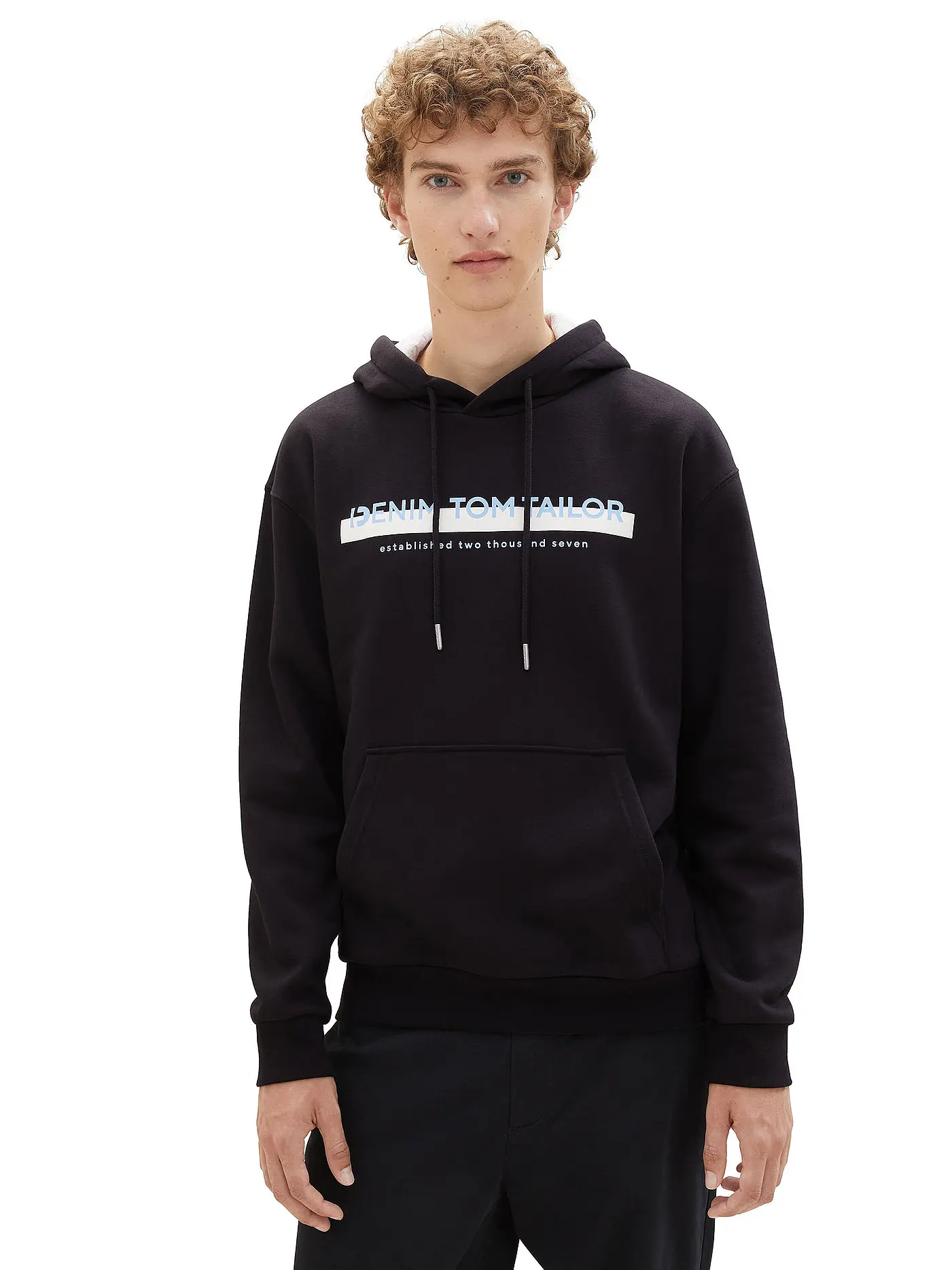 TOM TAILOR DENIM | Kapuzensweater - Hoodie | schwarz