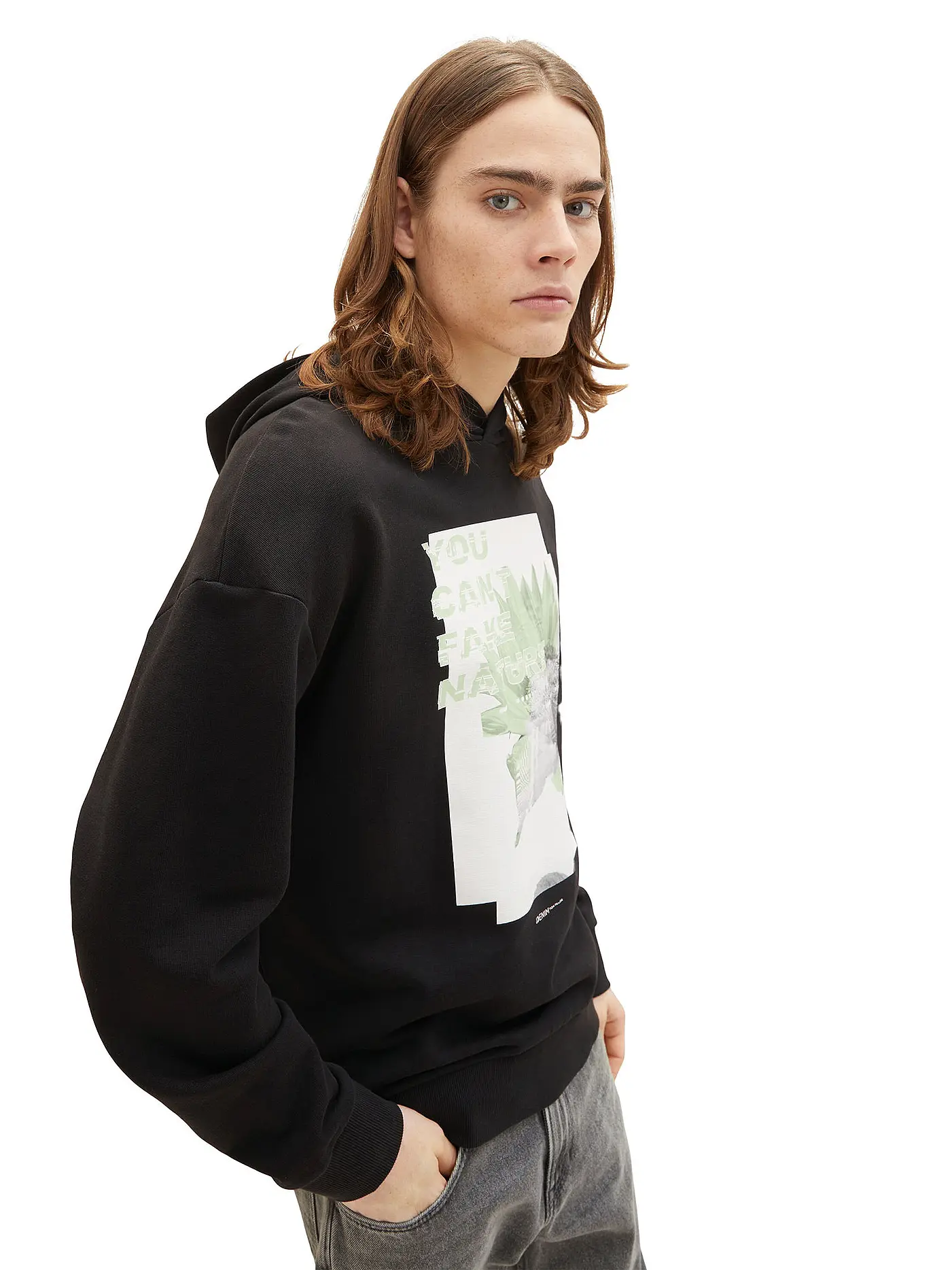 TOM TAILOR DENIM | Kapuzensweater - Hoodie | schwarz