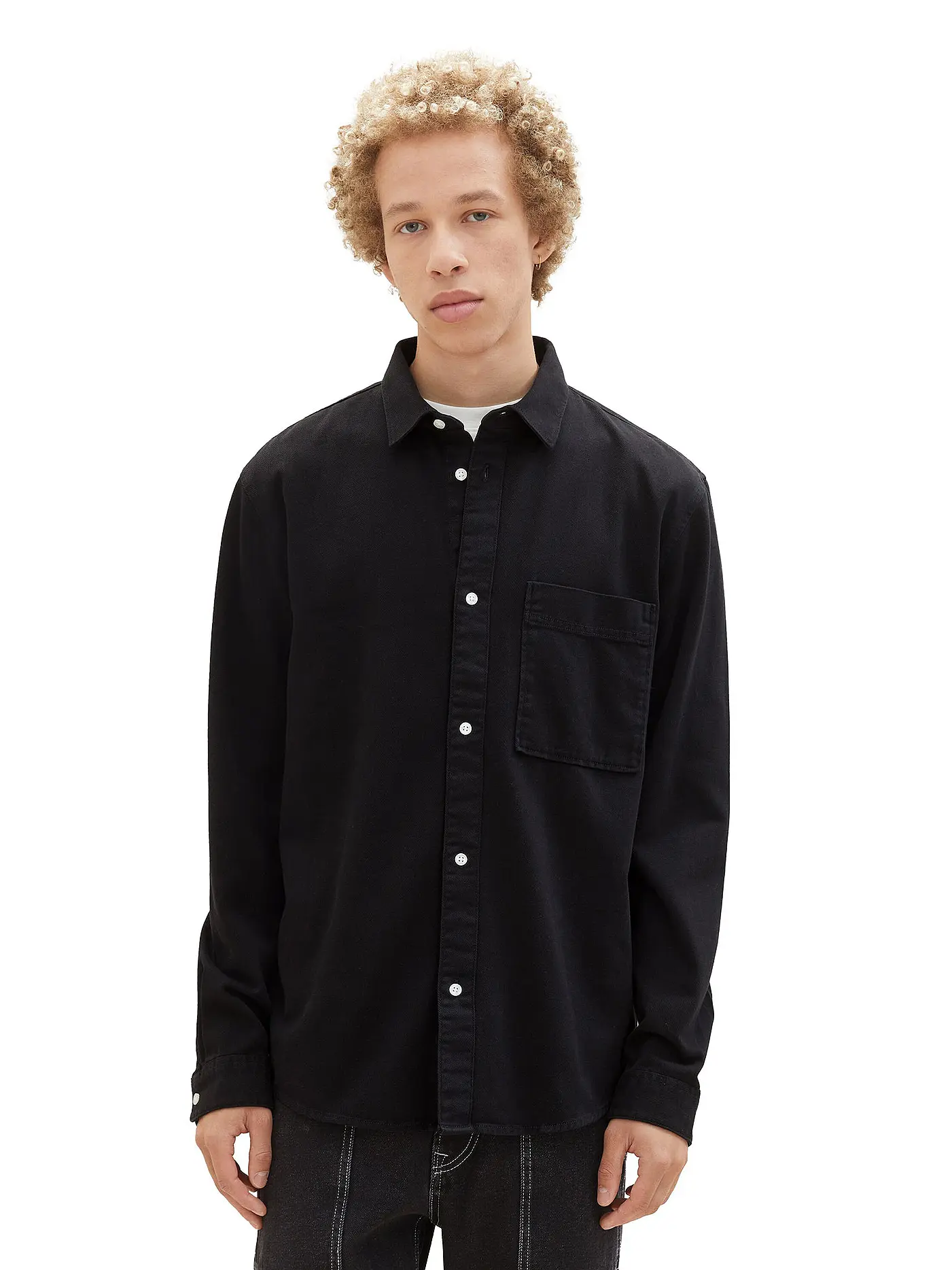 TOM TAILOR DENIM | Overshirt | schwarz