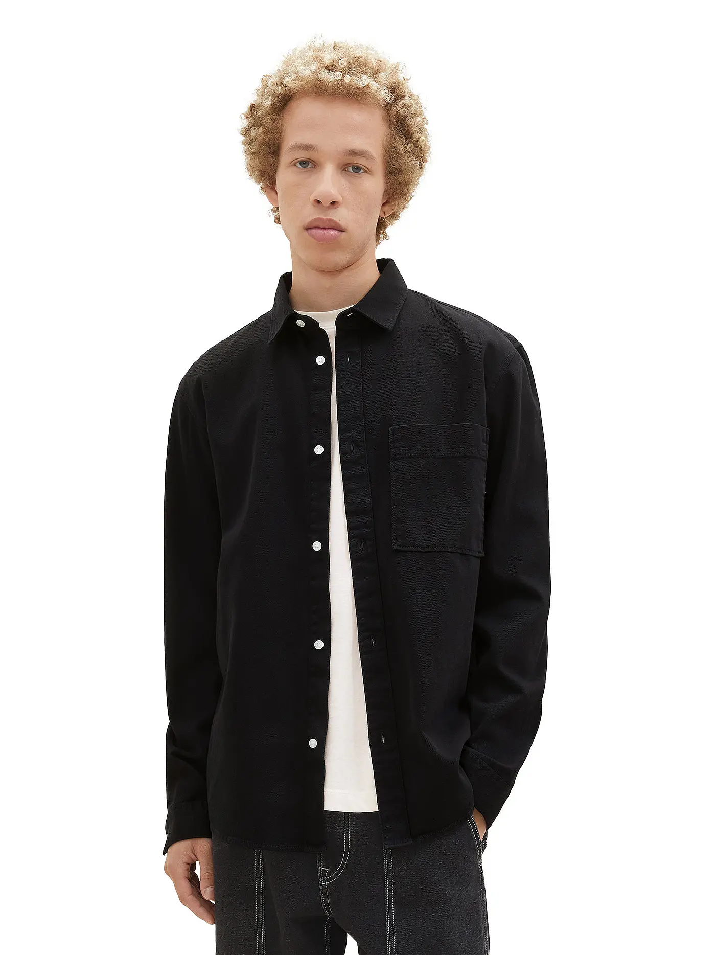TOM TAILOR DENIM | Overshirt | schwarz