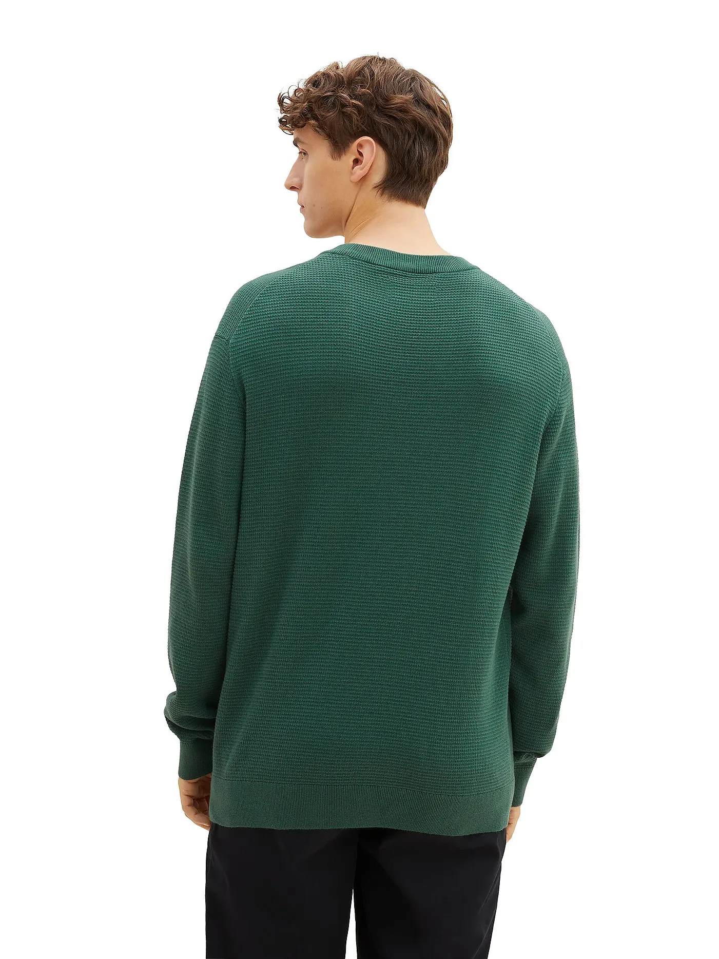 TOM TAILOR DENIM | Pullover | dunkelgrün