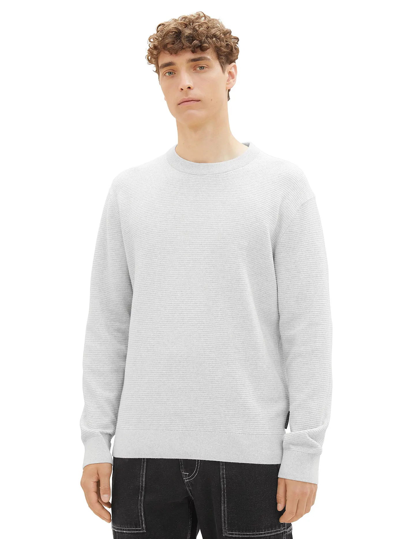 TOM TAILOR DENIM | Pullover | hellgrau