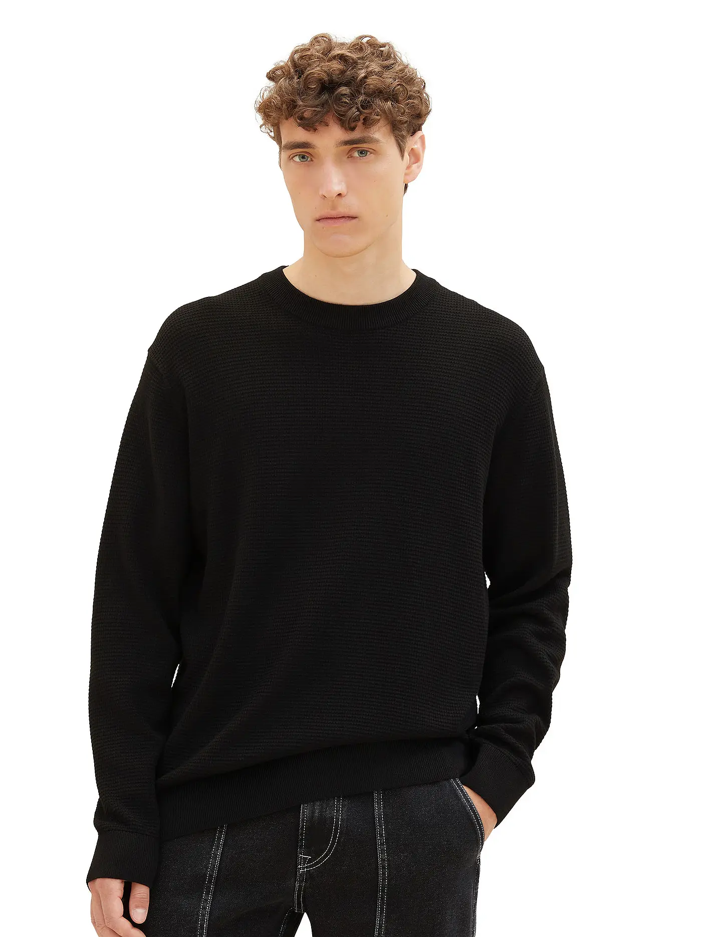 TOM TAILOR DENIM | Pullover | schwarz