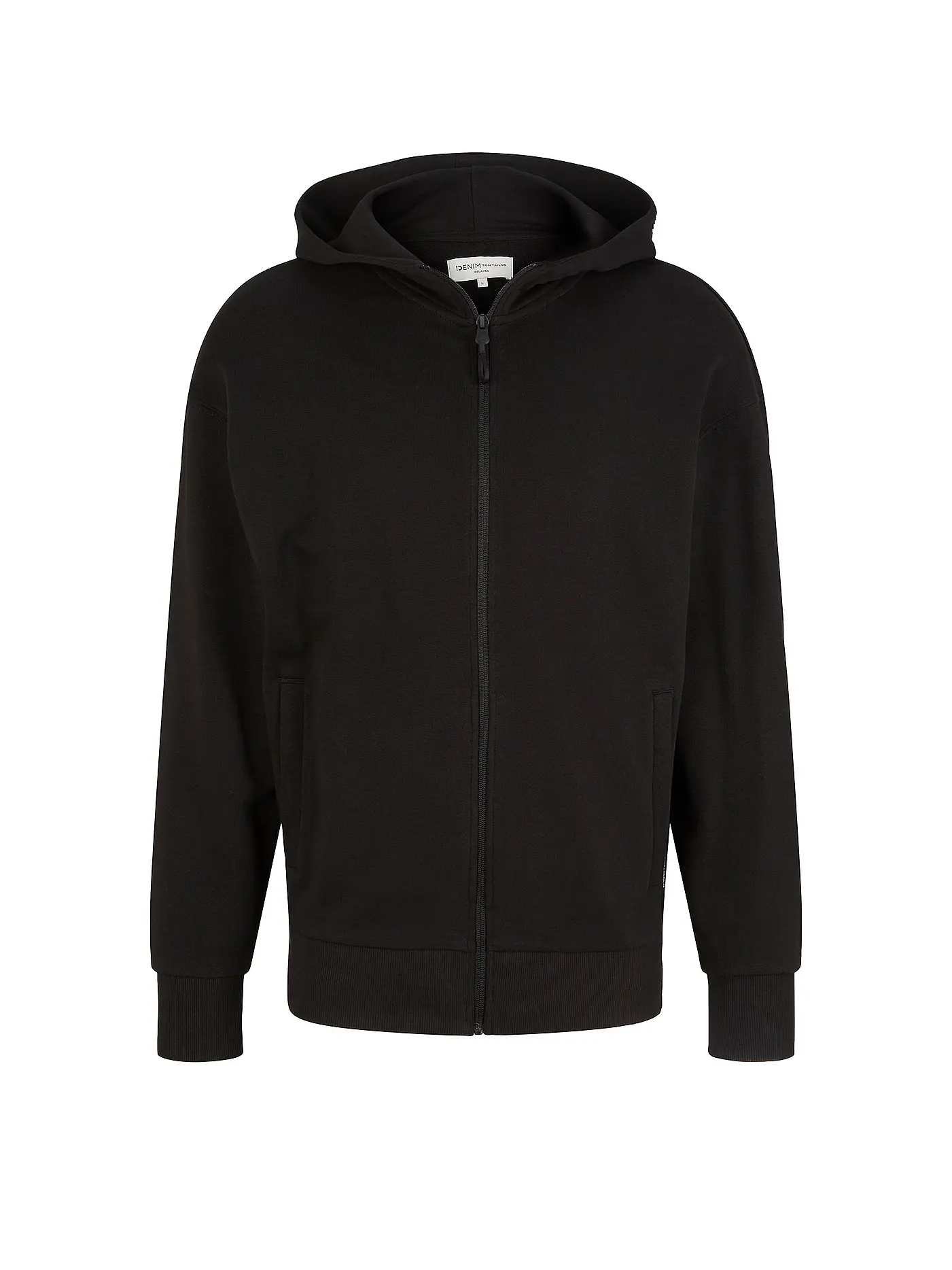 TOM TAILOR DENIM | Sweatjacke | schwarz