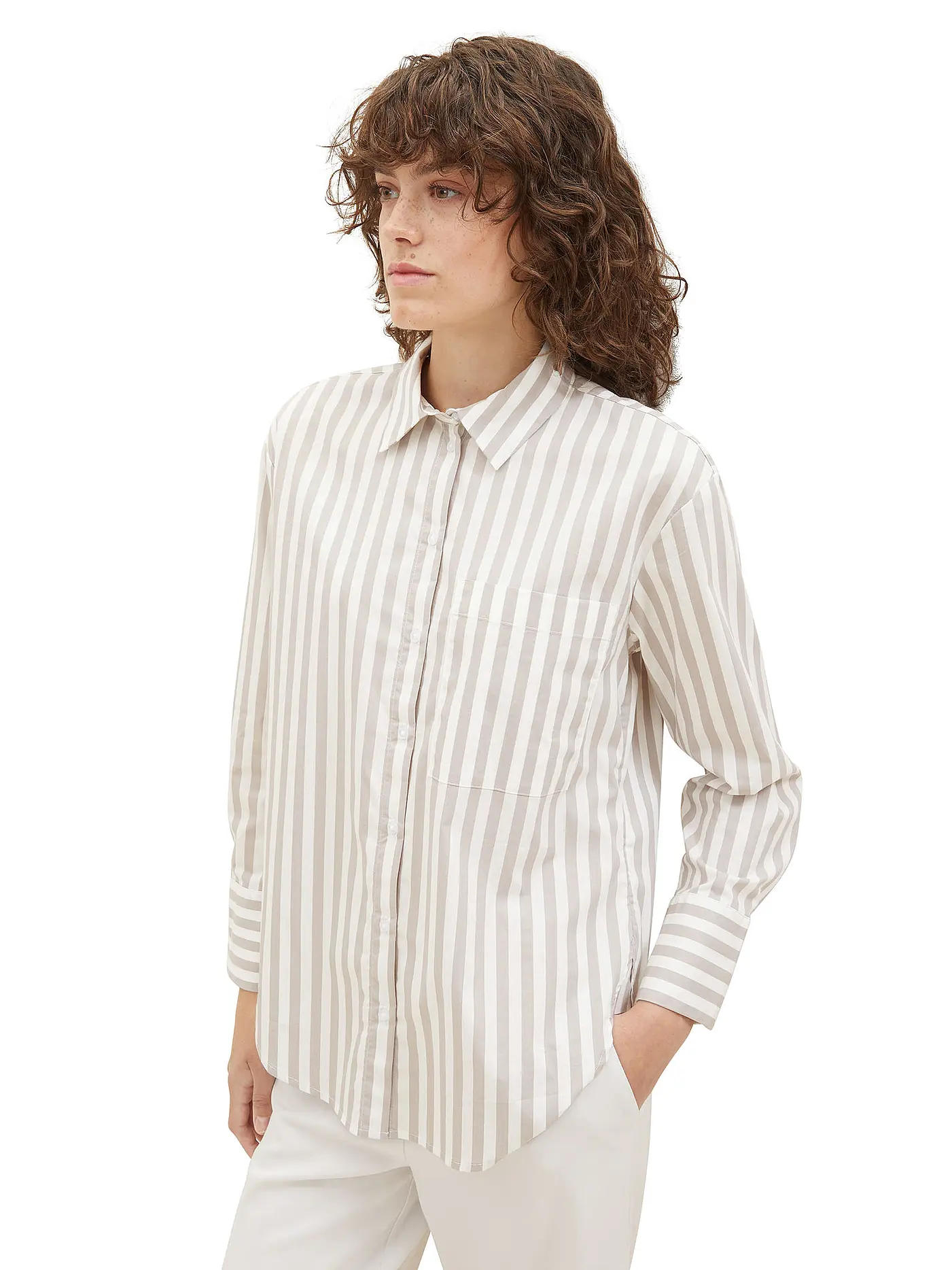 TOM TAILOR | Bluse | grau