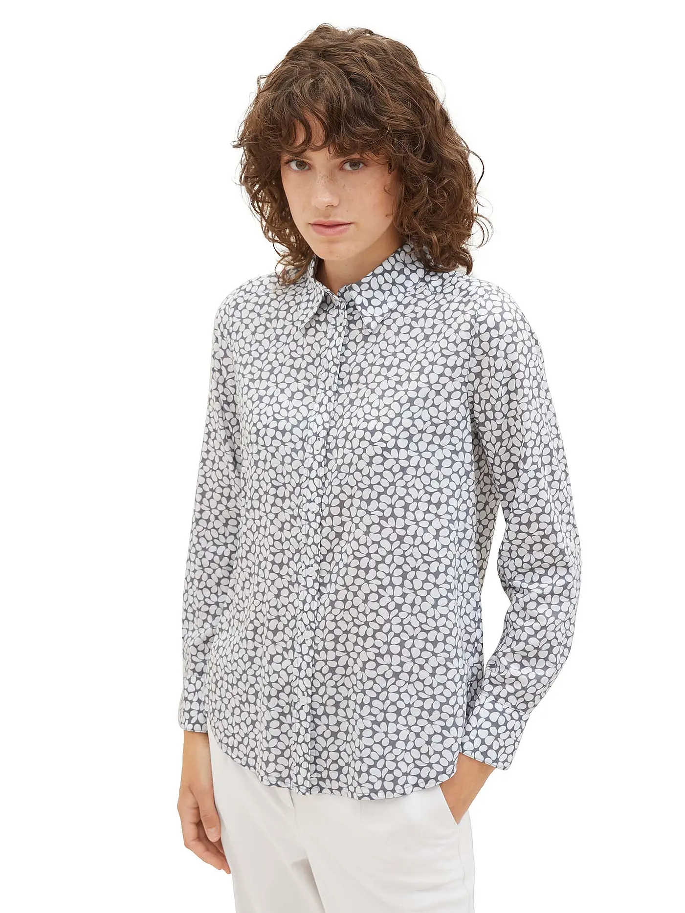 TOM TAILOR | Bluse | grau