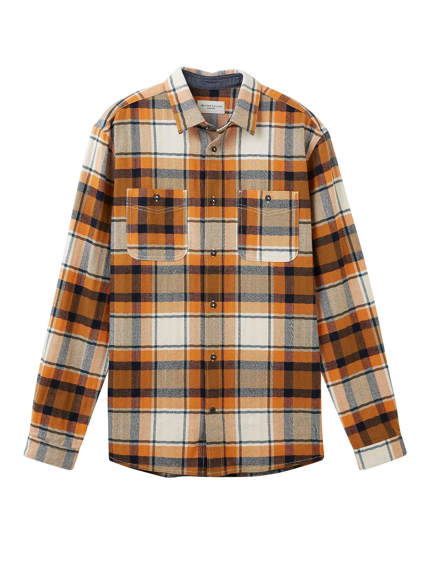TOM TAILOR | Hemd Comfort Fit | orange