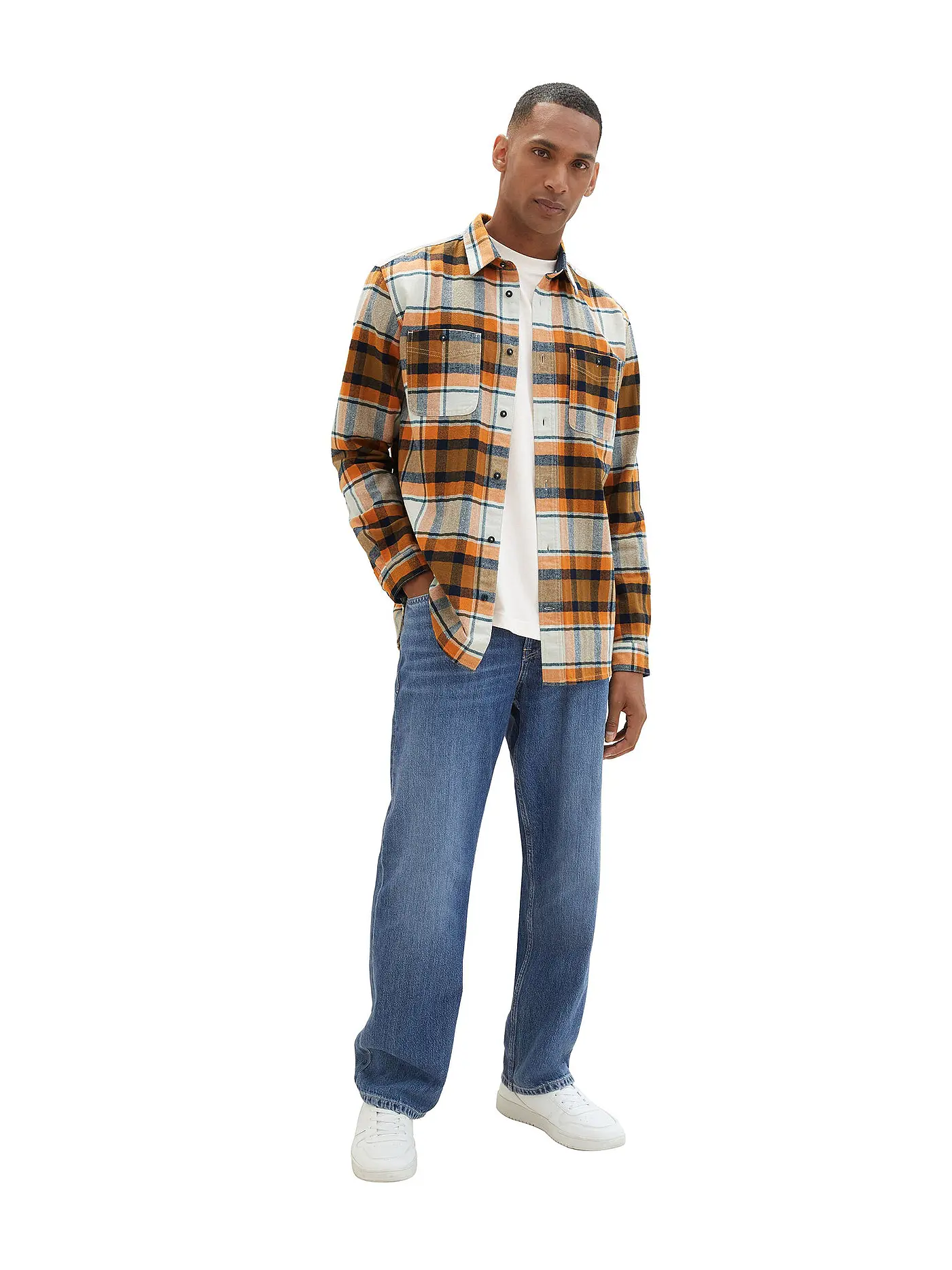 TOM TAILOR | Hemd Comfort Fit | orange