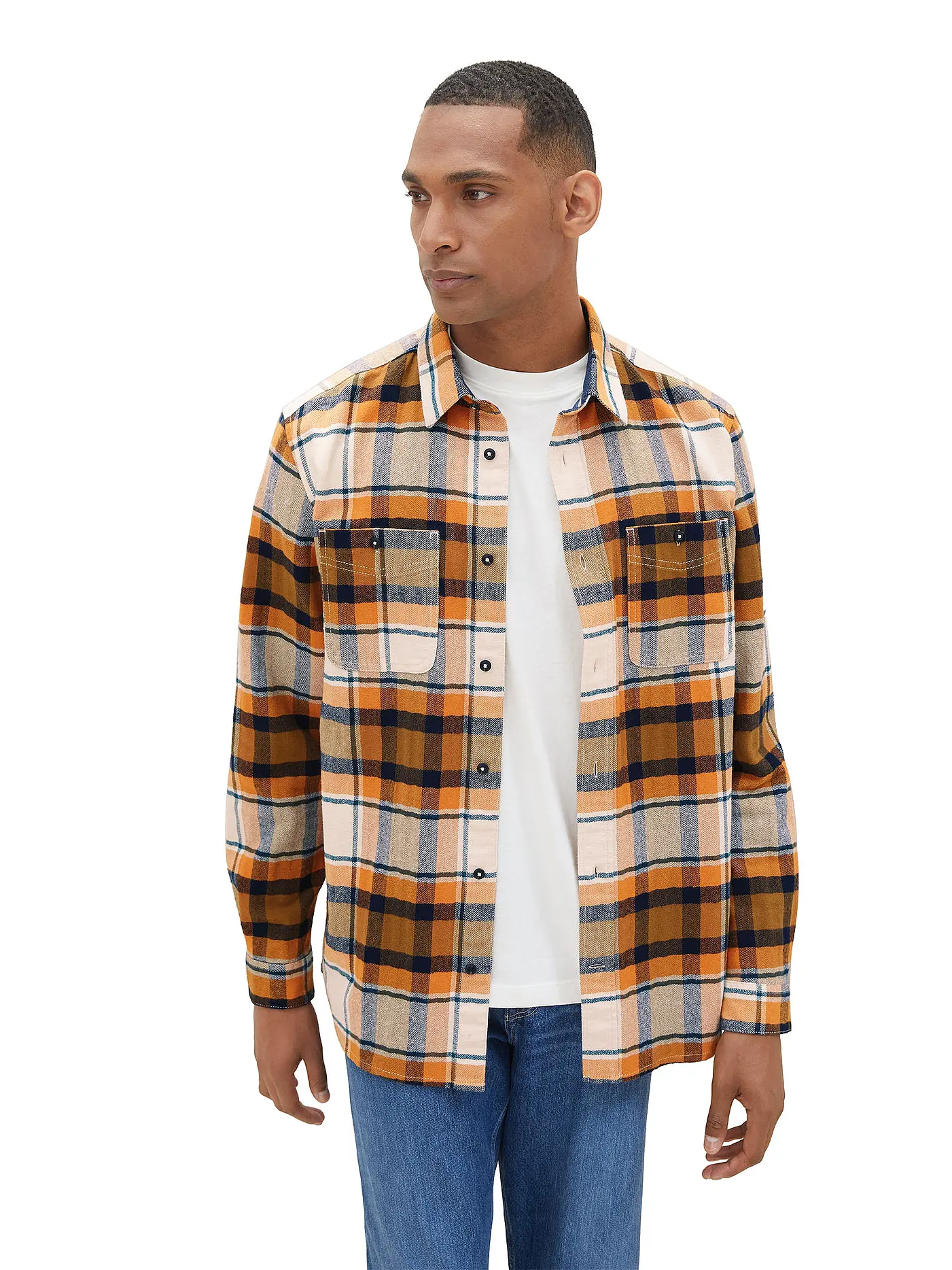 TOM TAILOR | Hemd Comfort Fit | orange