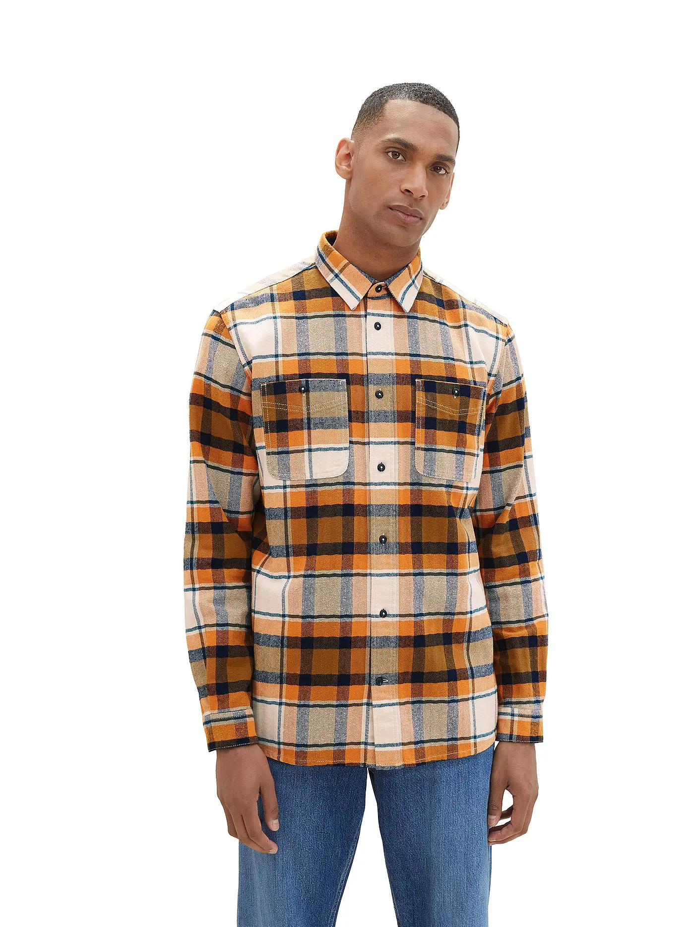 TOM TAILOR | Hemd Comfort Fit | orange