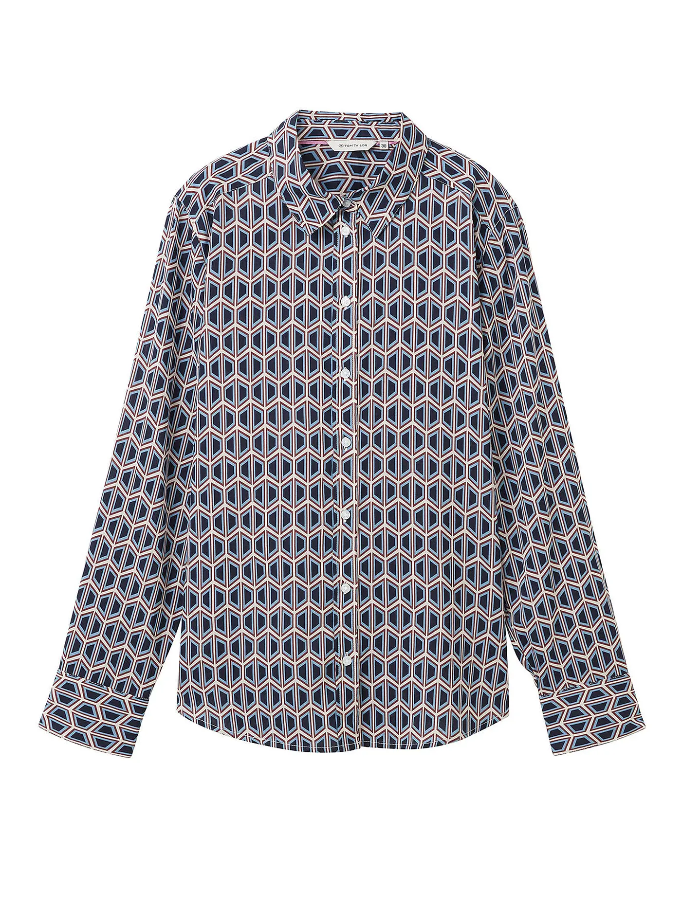 TOM TAILOR | Hemdbluse | blau