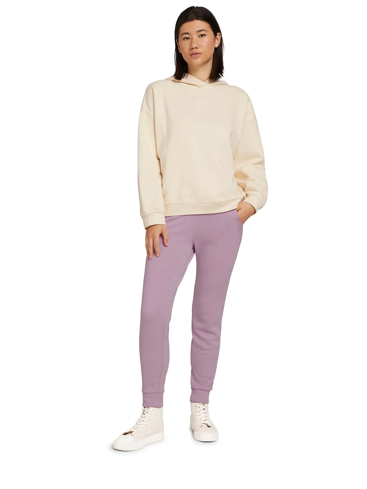 TOM TAILOR | Hose Jogging Fit  | lila