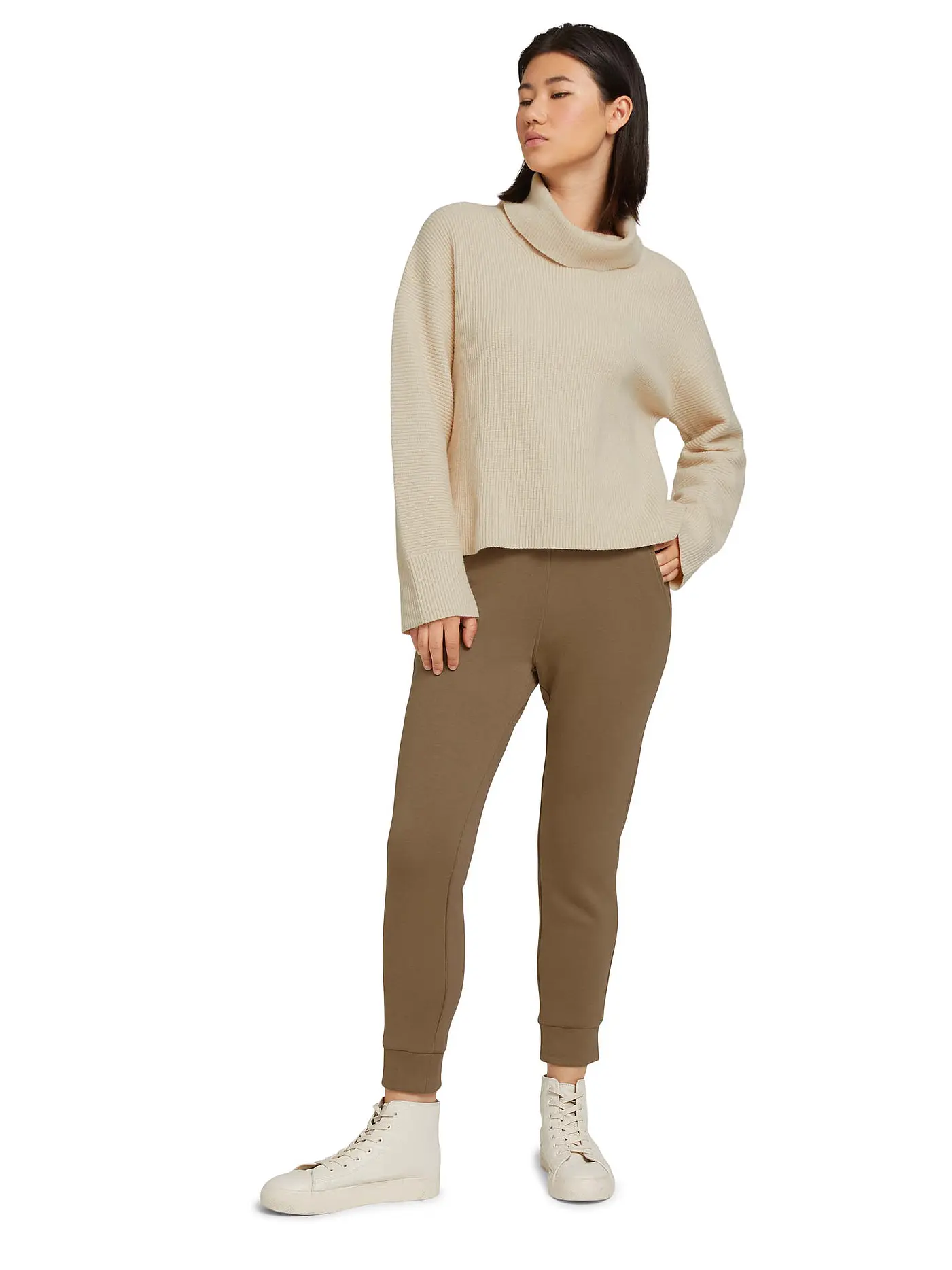 TOM TAILOR | Hose Jogging Fit  | braun