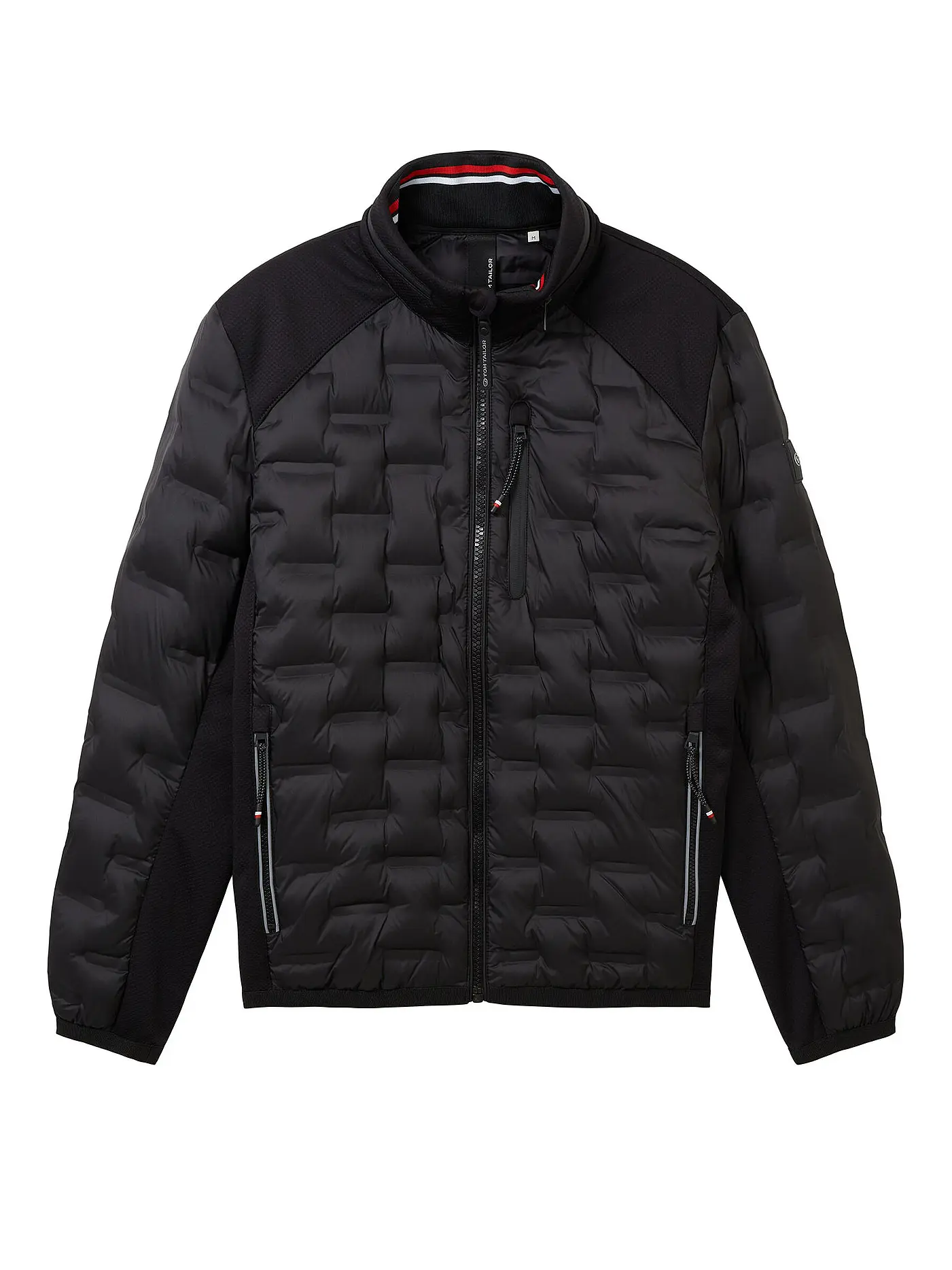 TOM TAILOR | Hybridjacke | schwarz