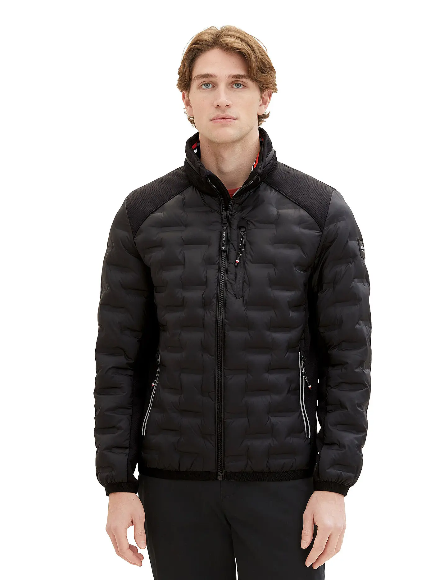 TOM TAILOR | Hybridjacke | schwarz