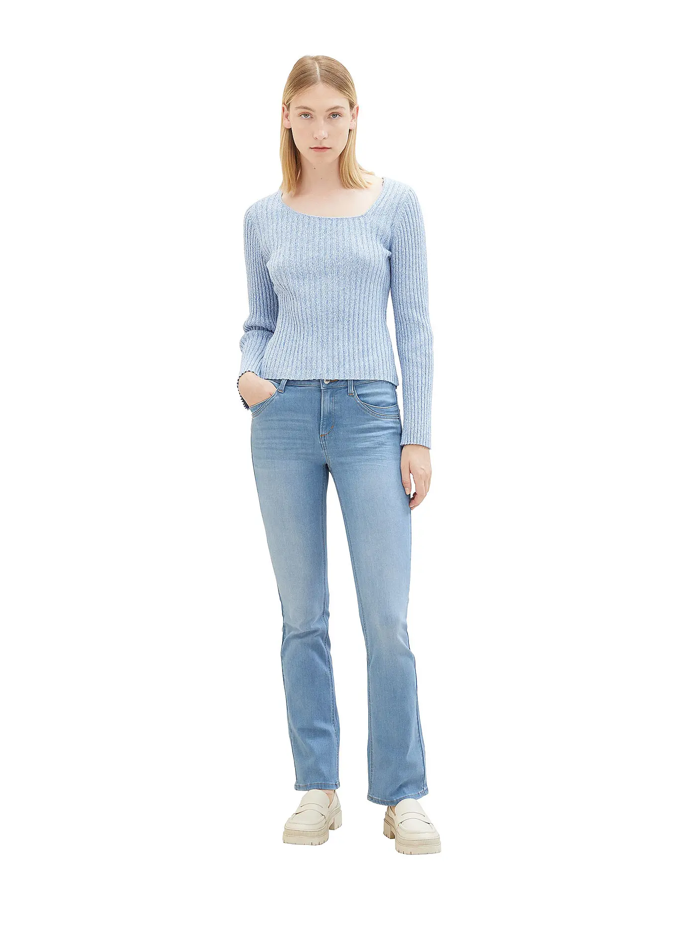 TOM TAILOR | Jeans Boot Cut ALEXA | hellblau