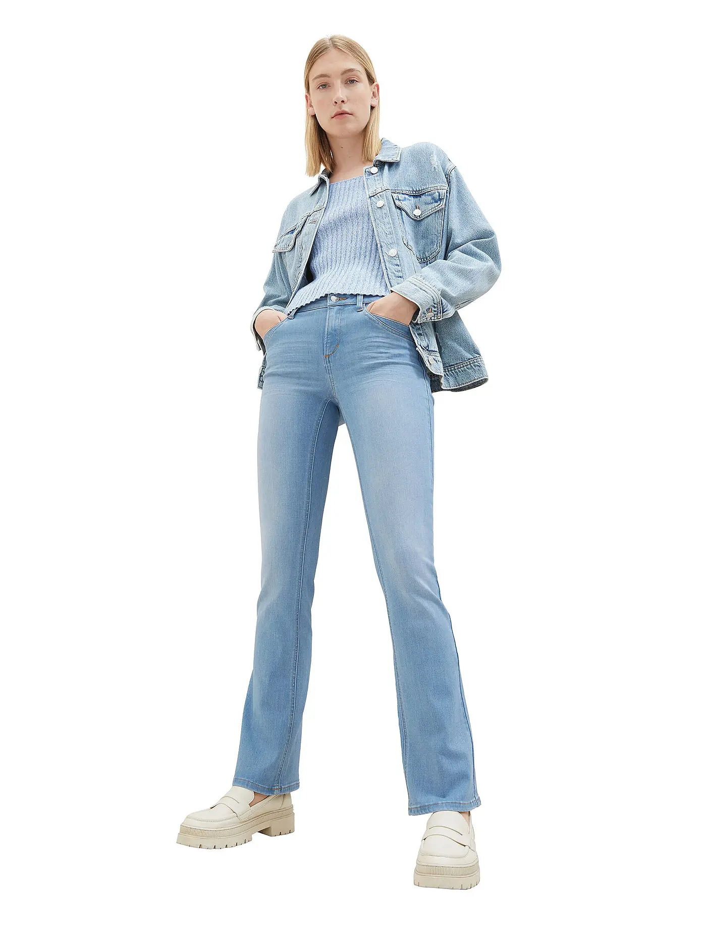 TOM TAILOR | Jeans Boot Cut ALEXA | hellblau