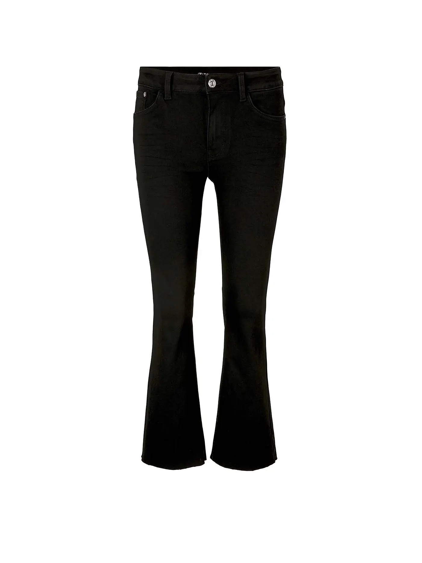 TOM TAILOR | Jeans Flared Fit Kate Kick | schwarz