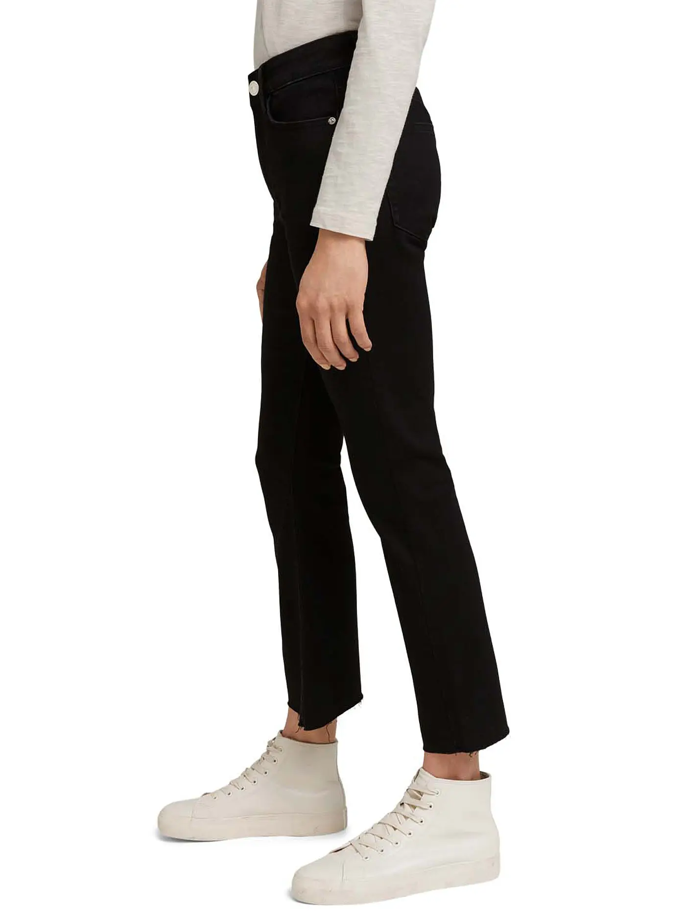 TOM TAILOR | Jeans Flared Fit Kate Kick | schwarz