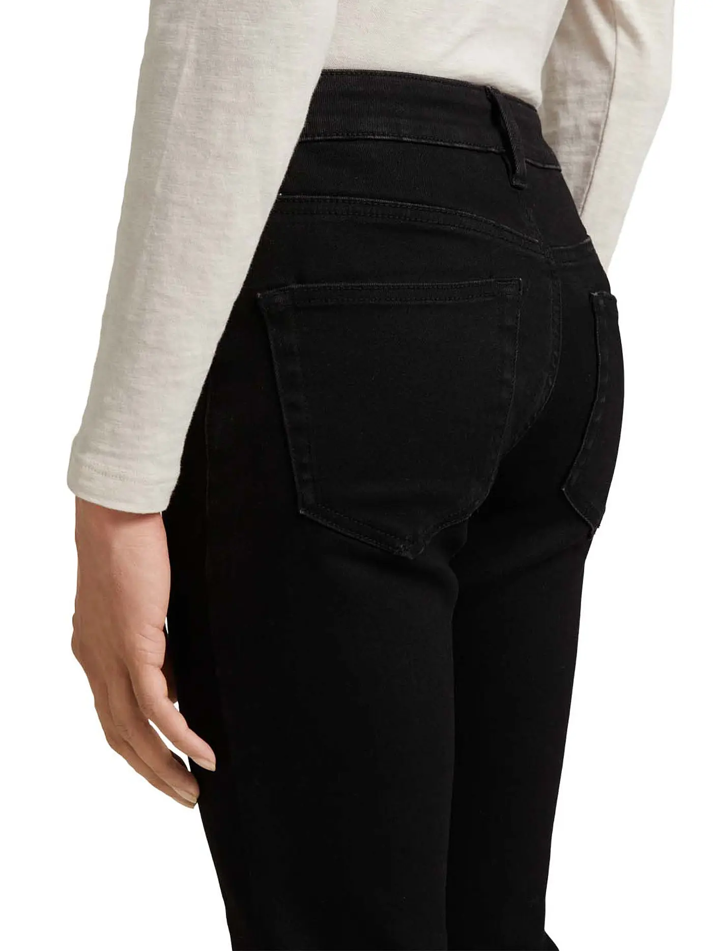 TOM TAILOR | Jeans Flared Fit Kate Kick | schwarz