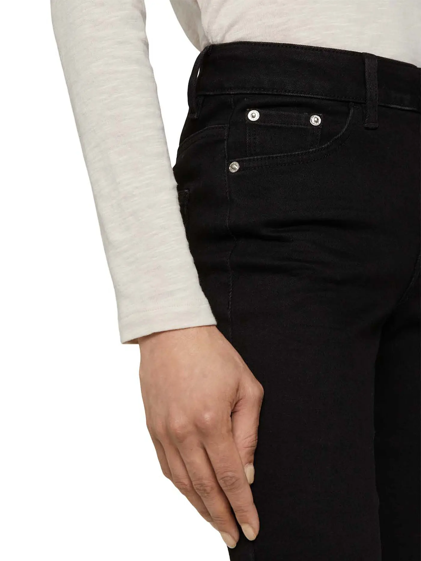 TOM TAILOR | Jeans Flared Fit Kate Kick | schwarz