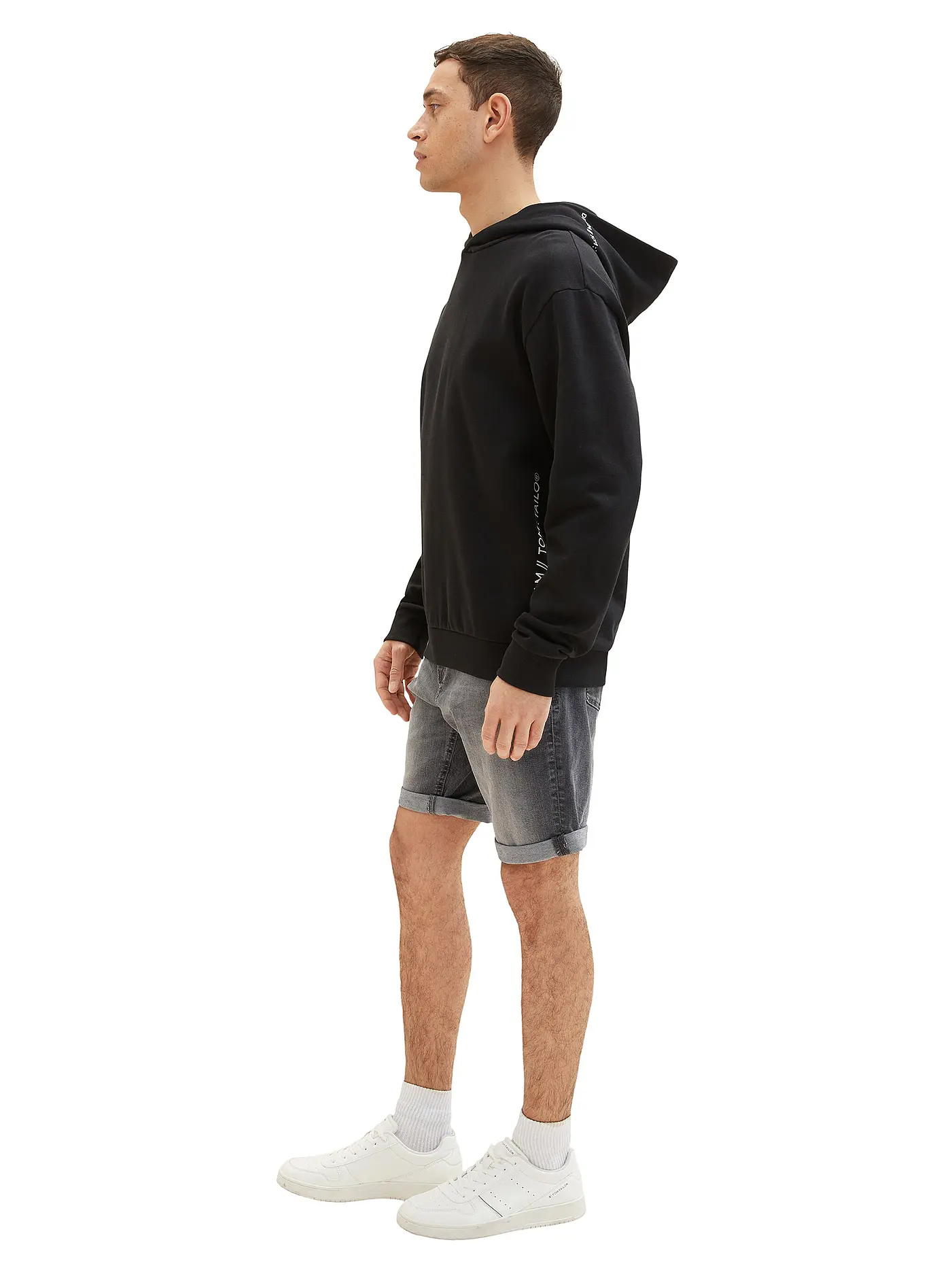TOM TAILOR | Jeans Shorts JOSH | grau