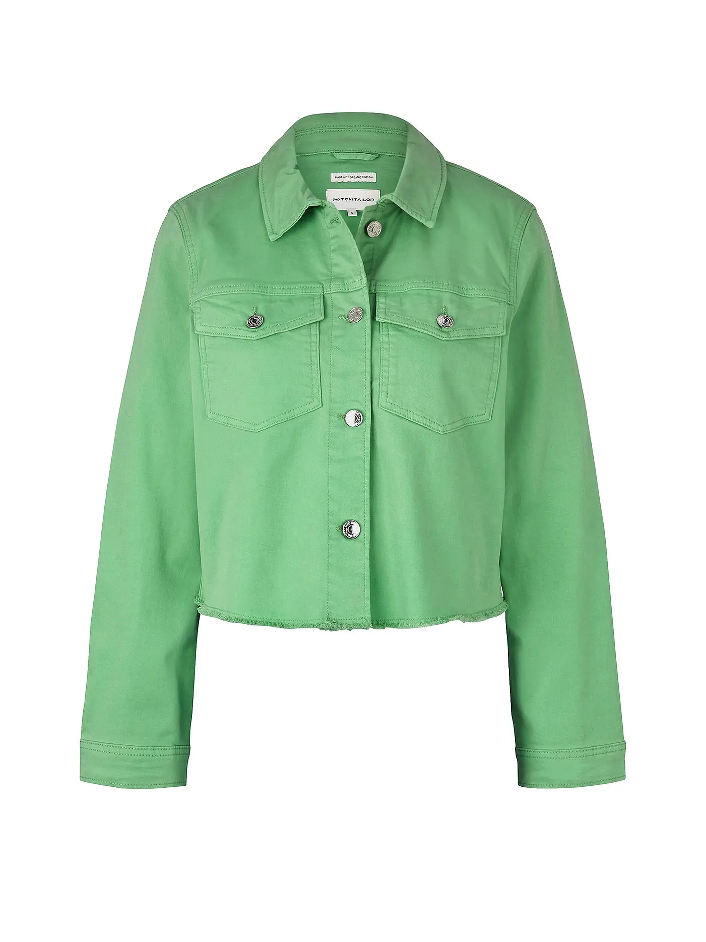 TOM TAILOR | Jeansjacke | grün