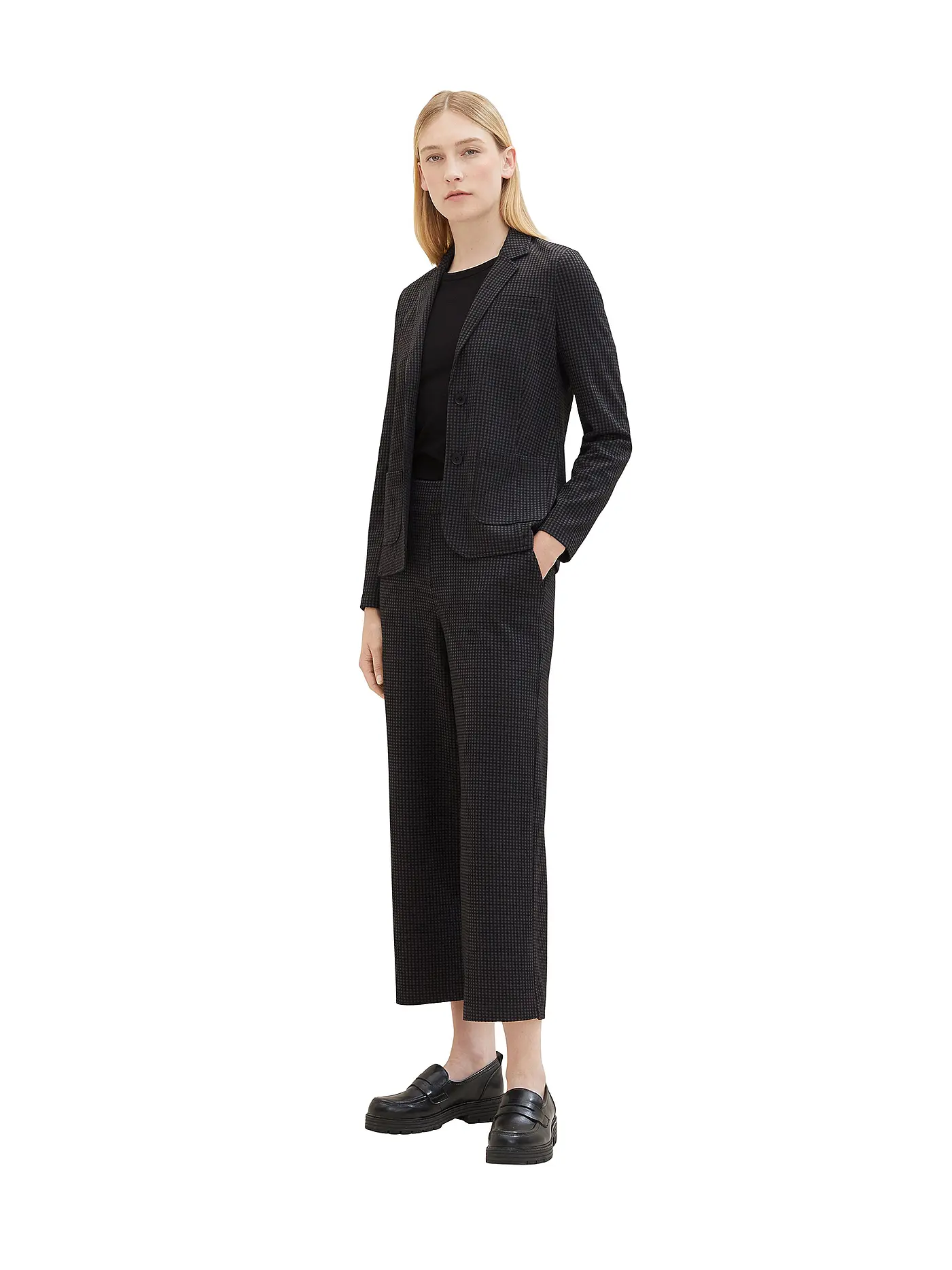 TOM TAILOR | Jerseyblazer | schwarz