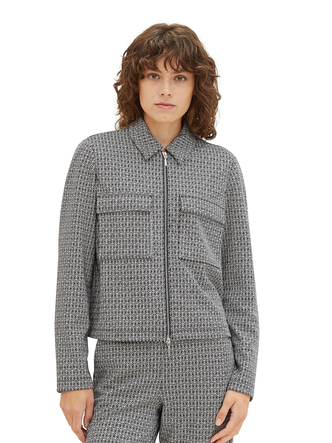 TOM TAILOR | Jerseyblazer | schwarz