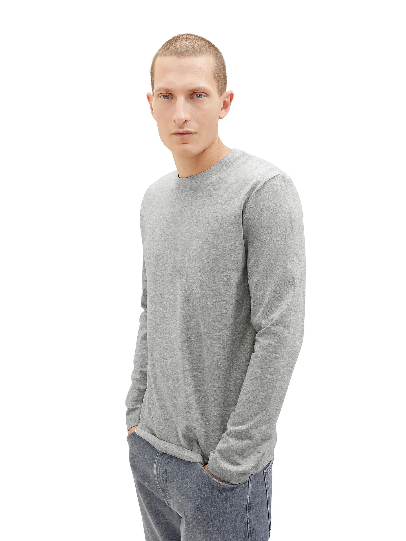 TOM TAILOR | Langarmshirt | grau