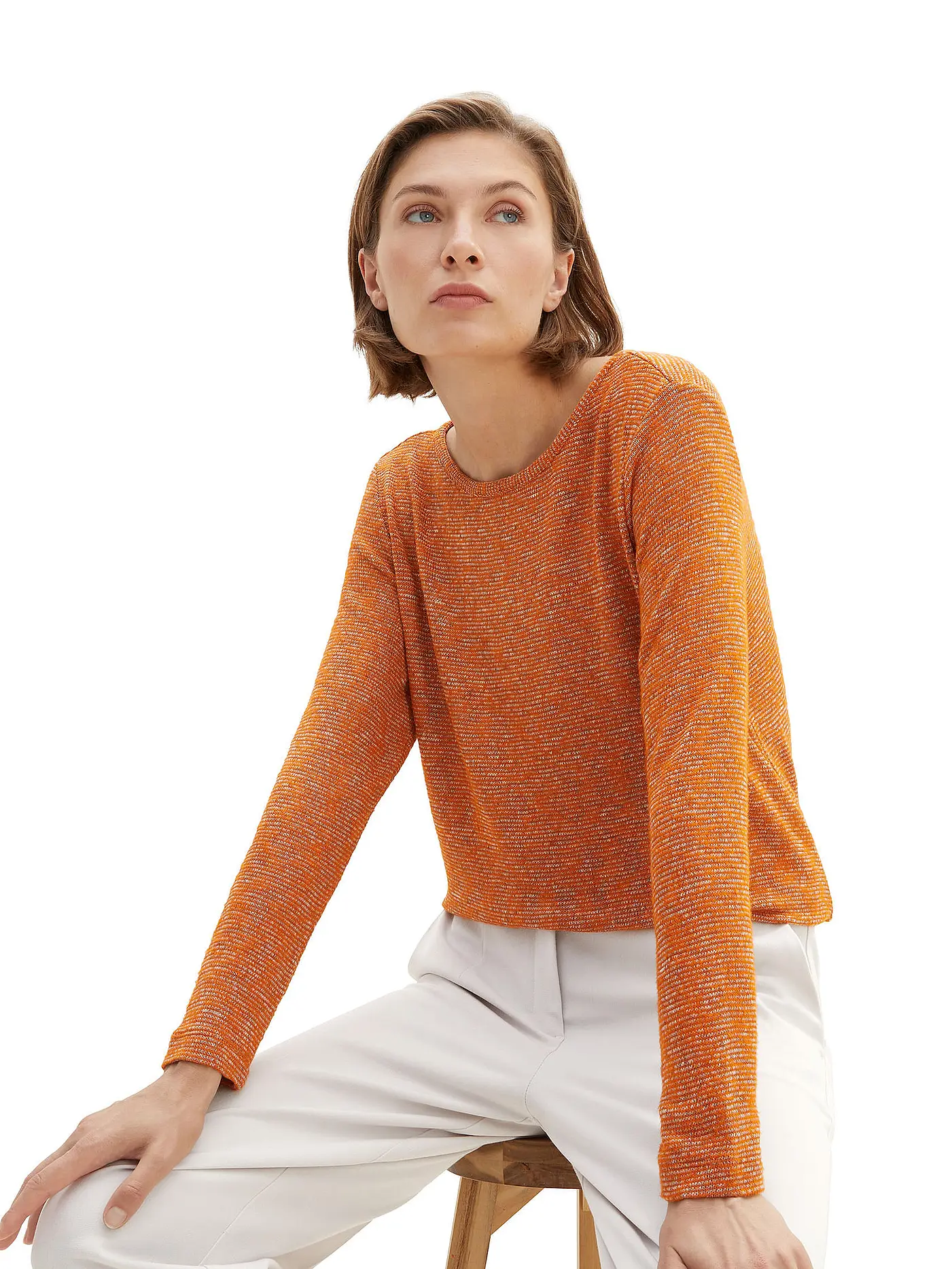 TOM TAILOR | Langarmshirt | orange