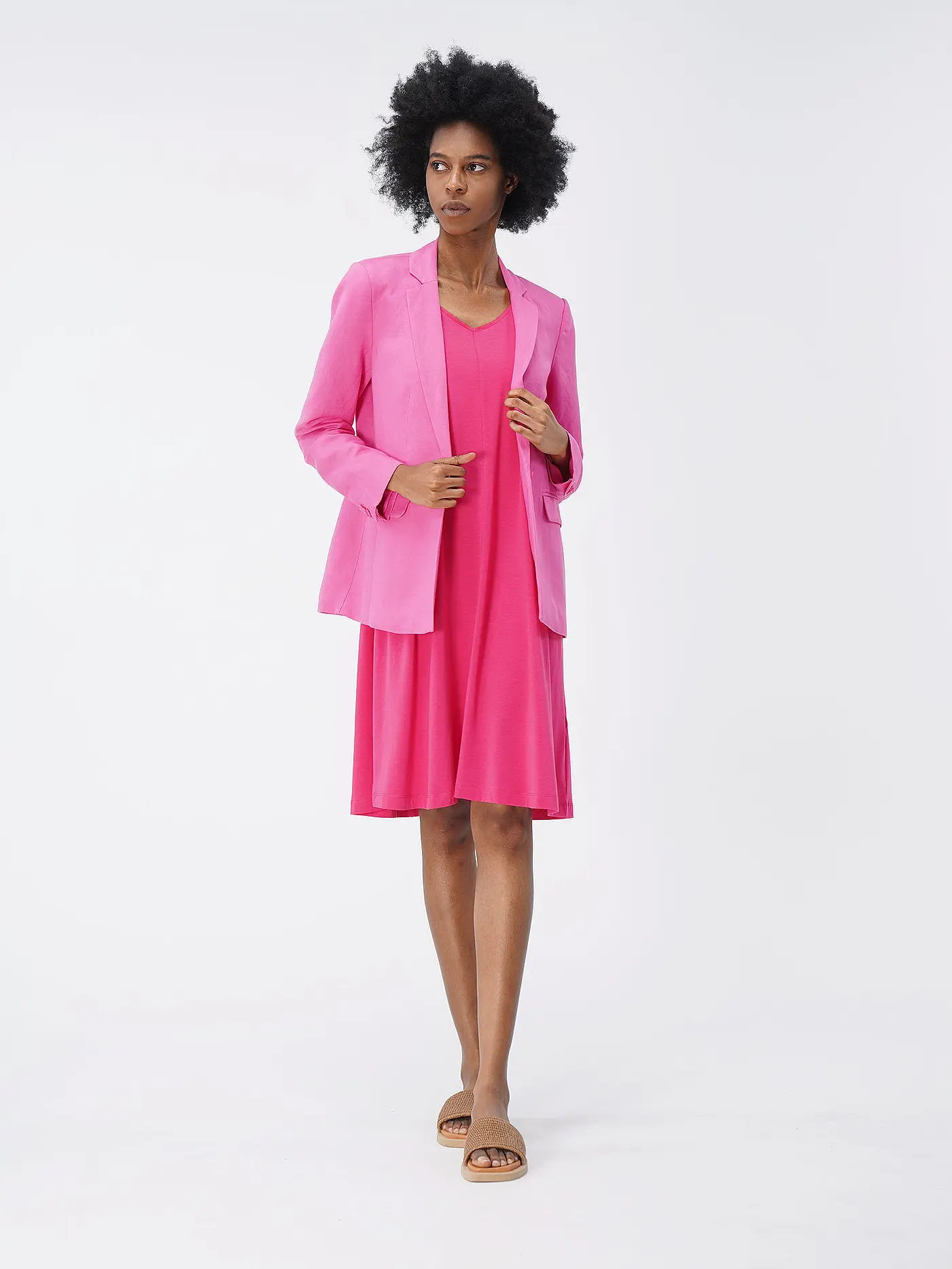 TOM TAILOR | Leinenblazer | pink