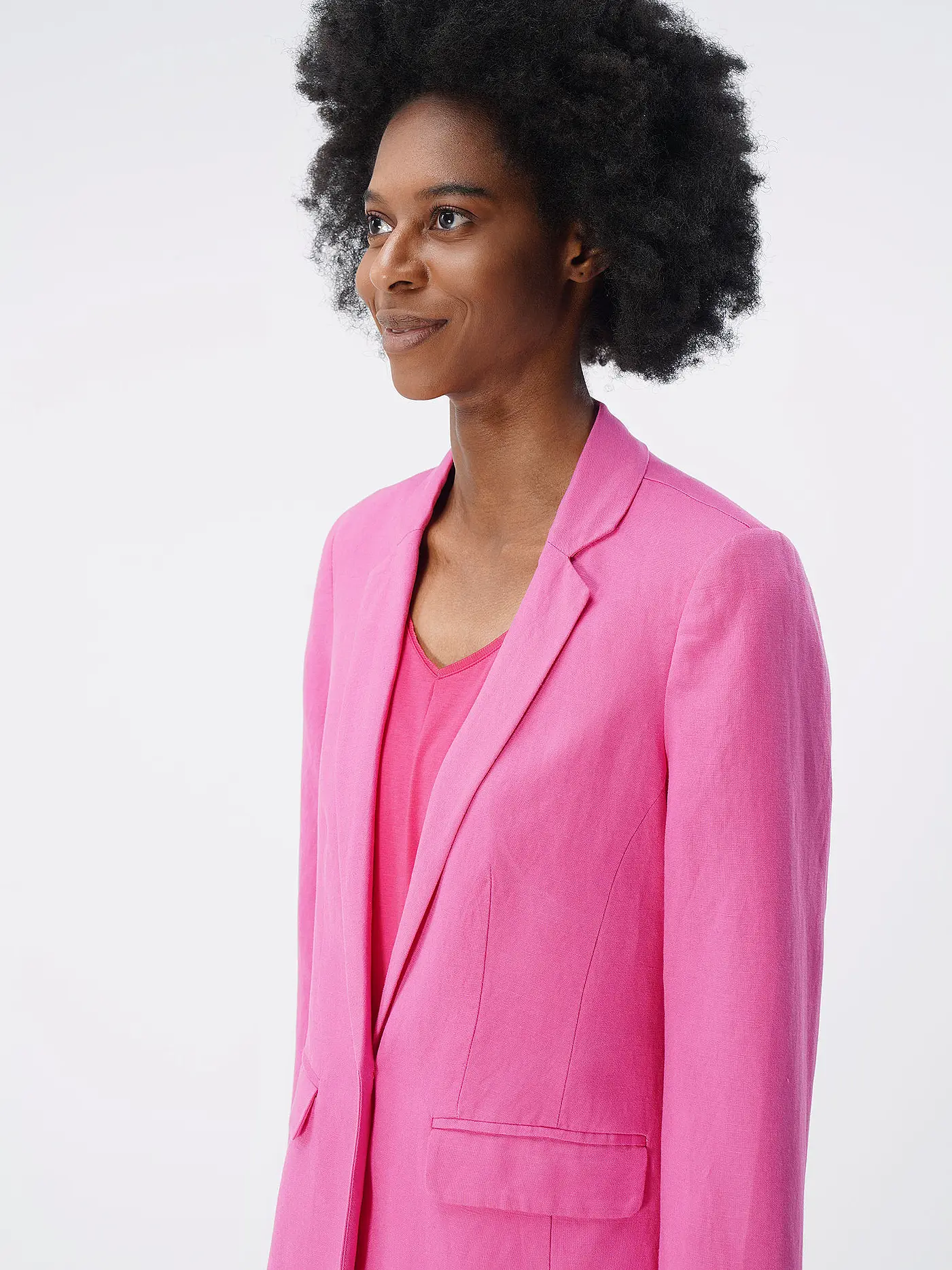 TOM TAILOR | Leinenblazer | pink