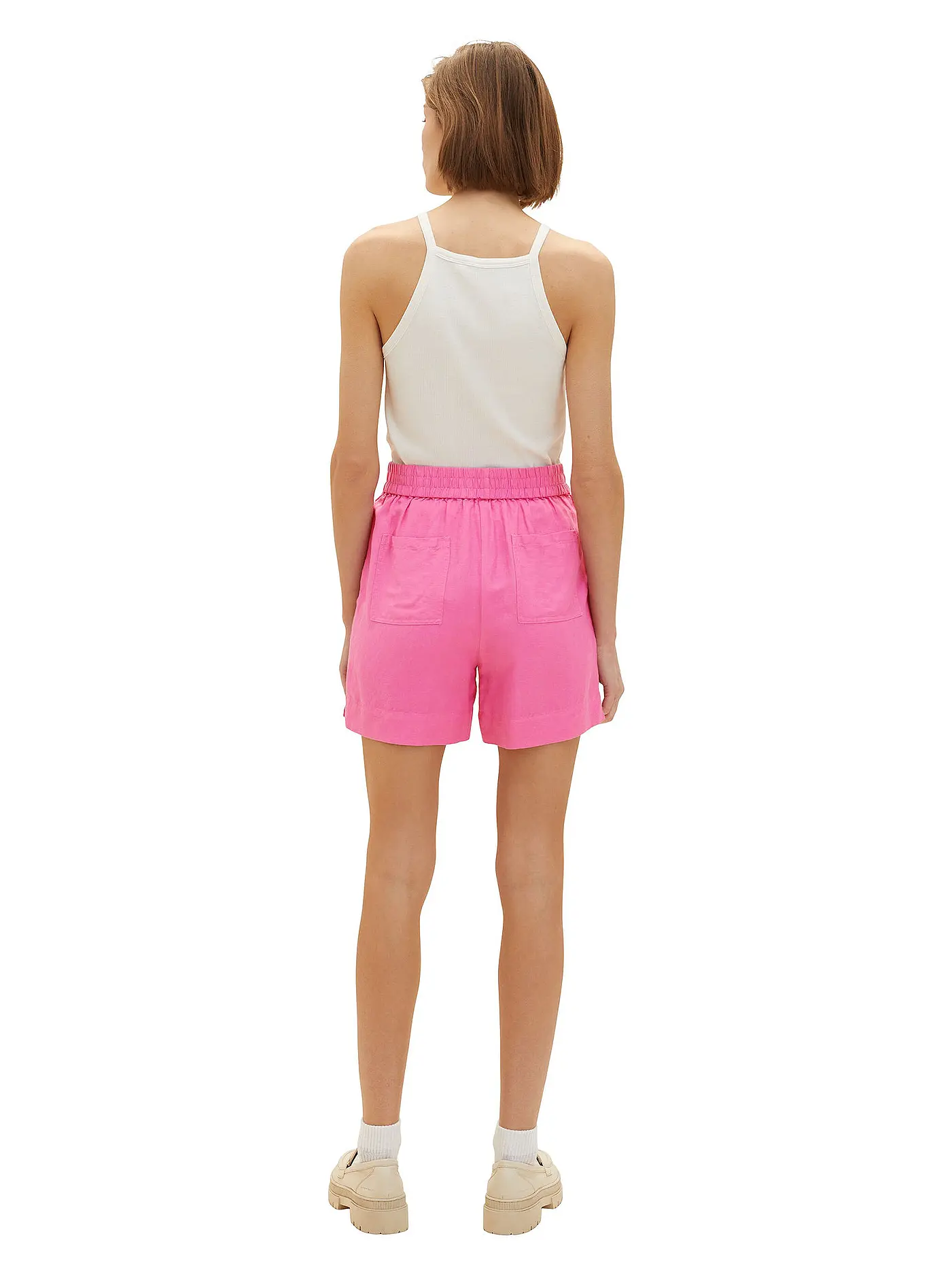TOM TAILOR | Leinenshorts | pink
