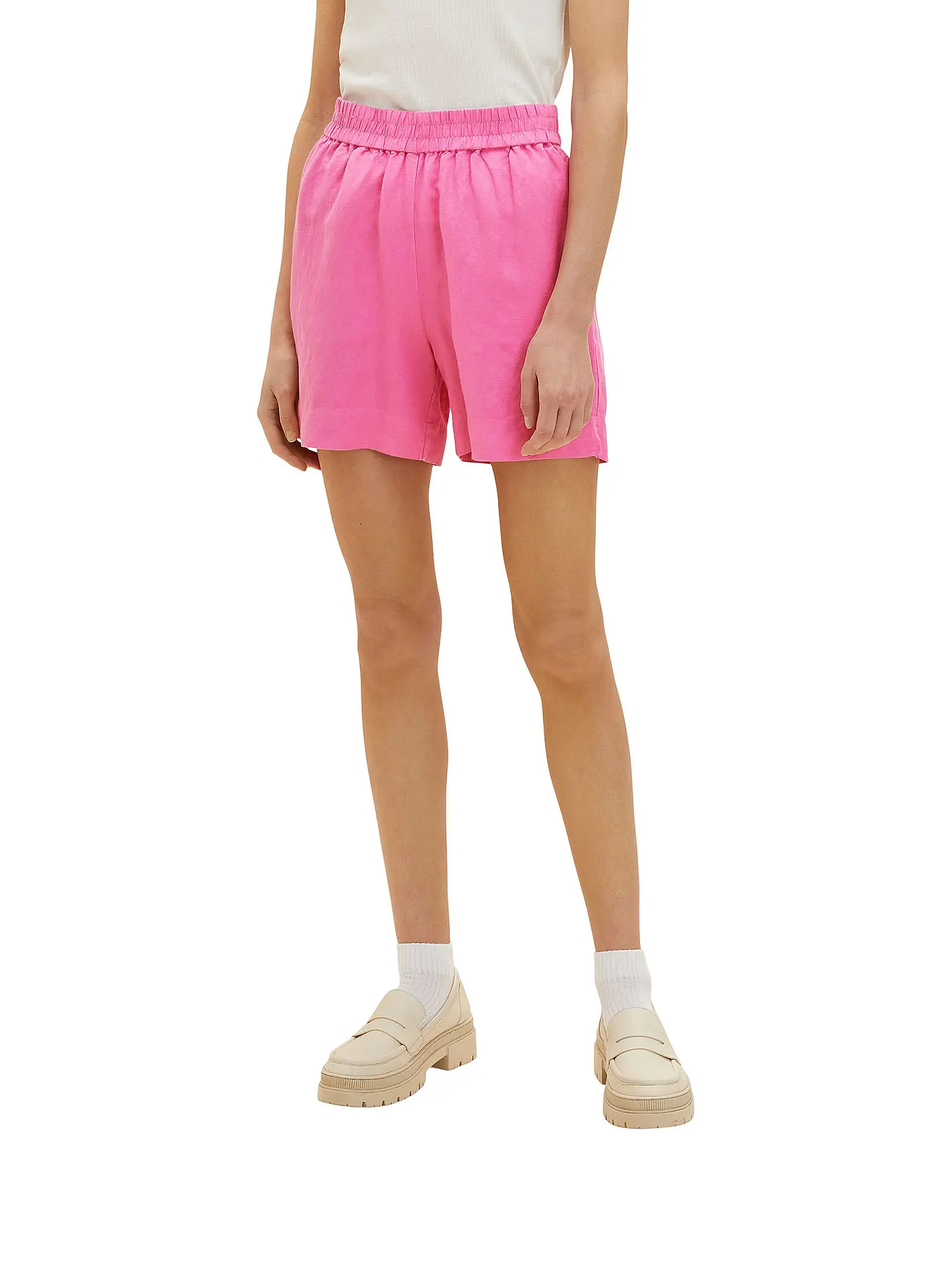 TOM TAILOR | Leinenshorts | pink
