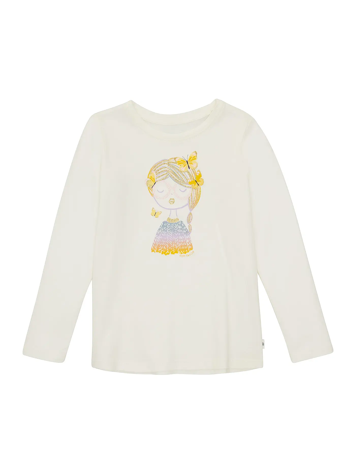 TOM TAILOR | Mädchen Langarmshirt | weiss