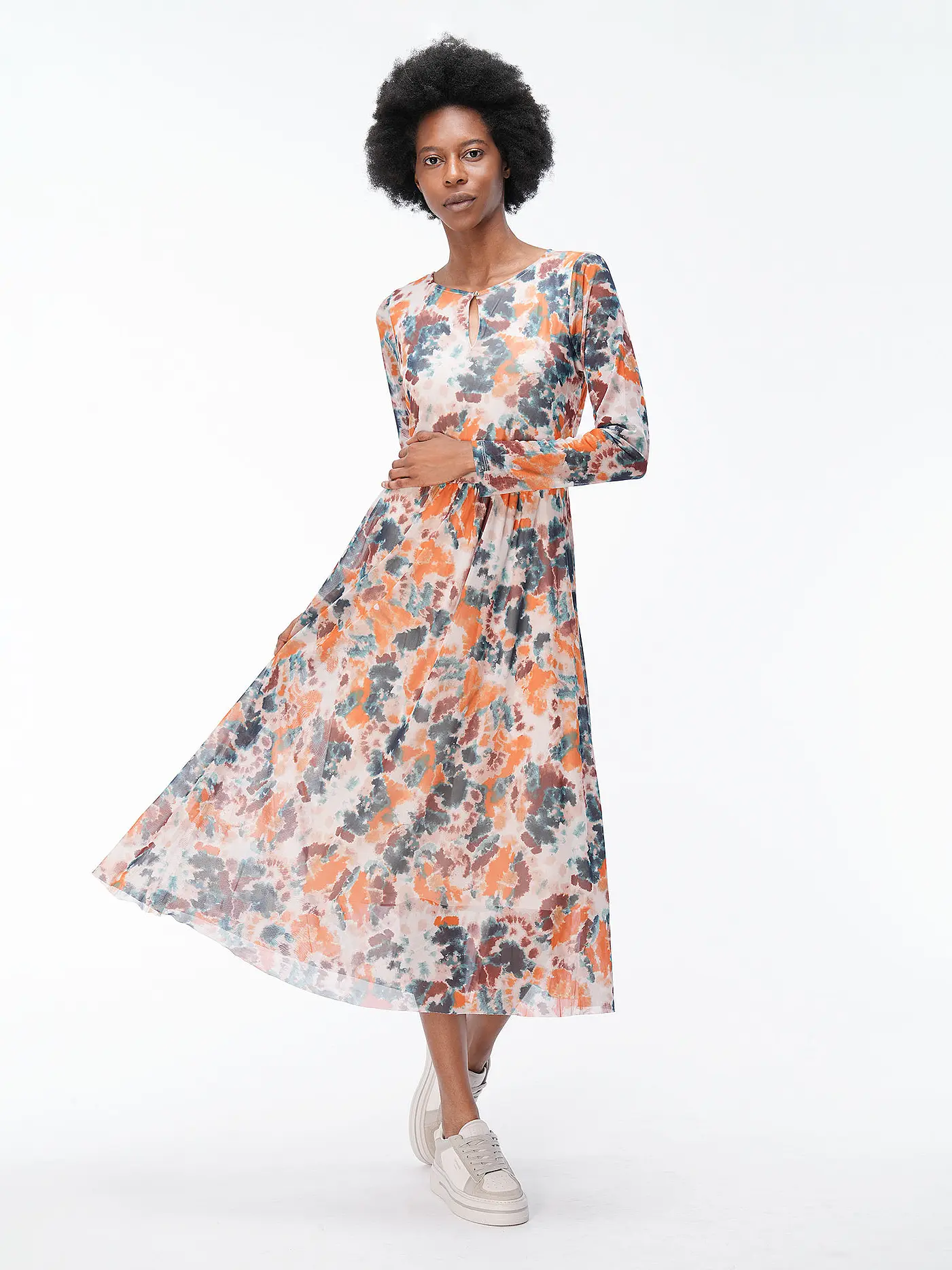 TOM TAILOR | Midikleid | orange