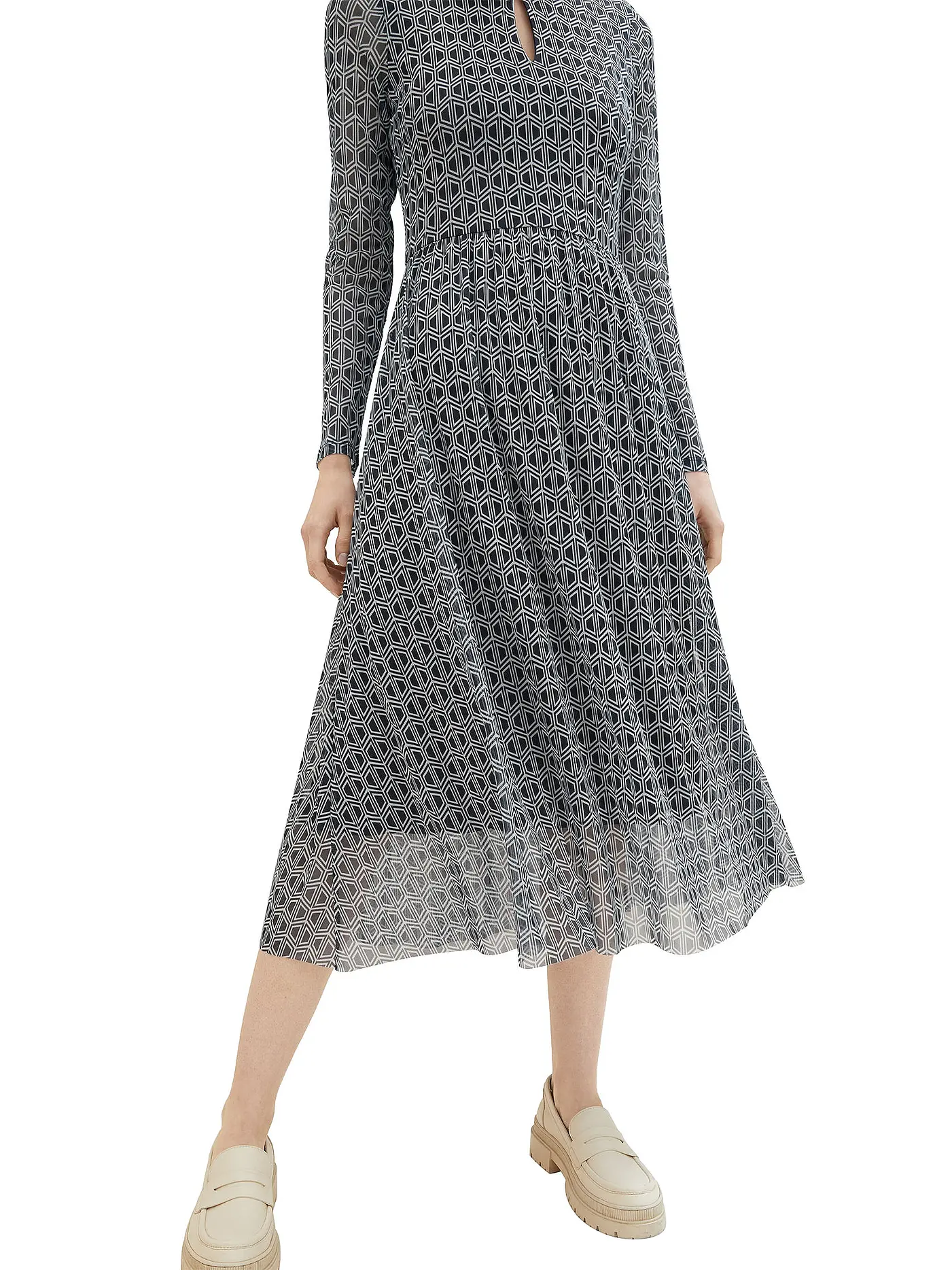 TOM TAILOR | Midikleid | dunkelblau
