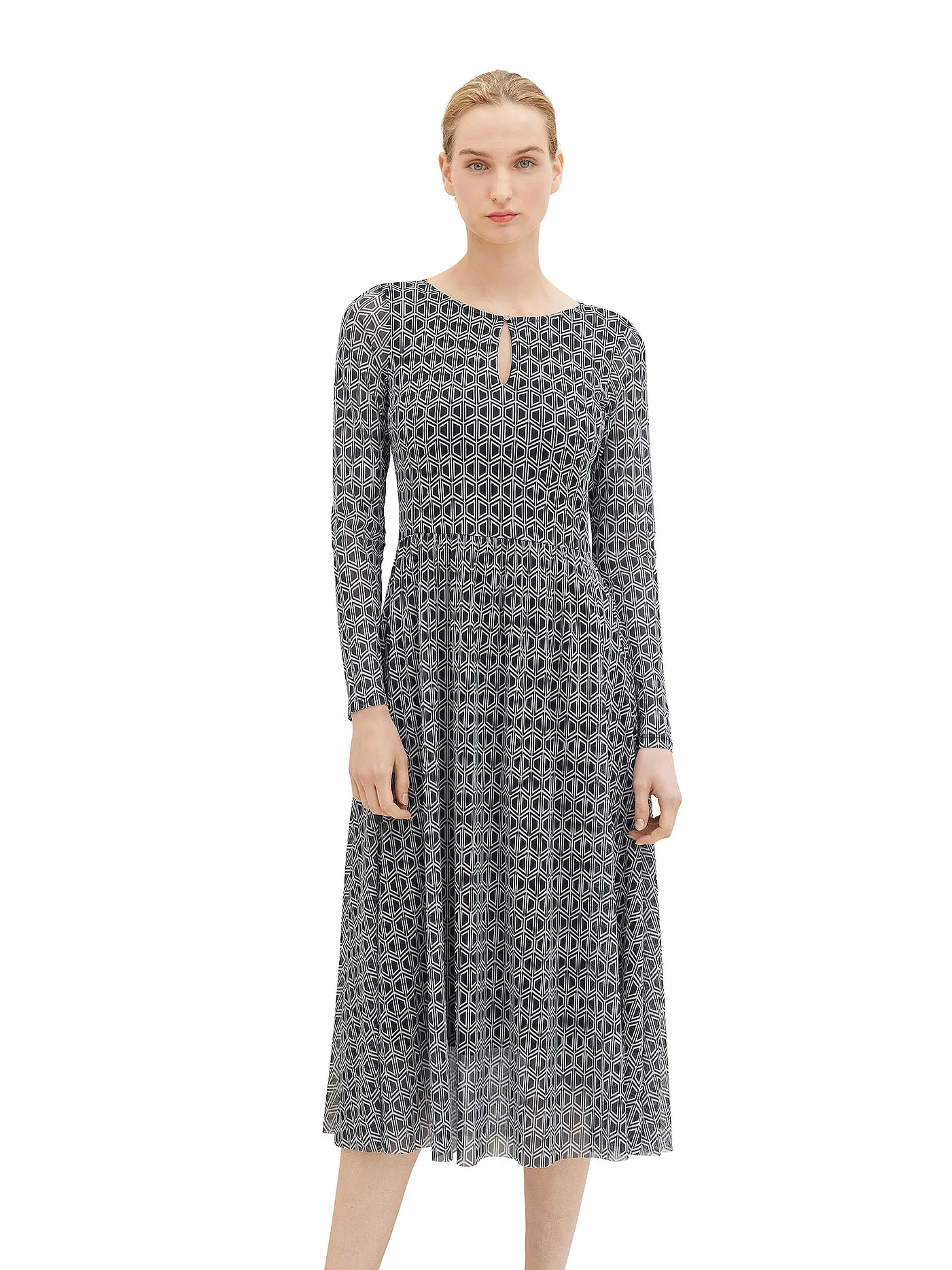 TOM TAILOR | Midikleid | dunkelblau
